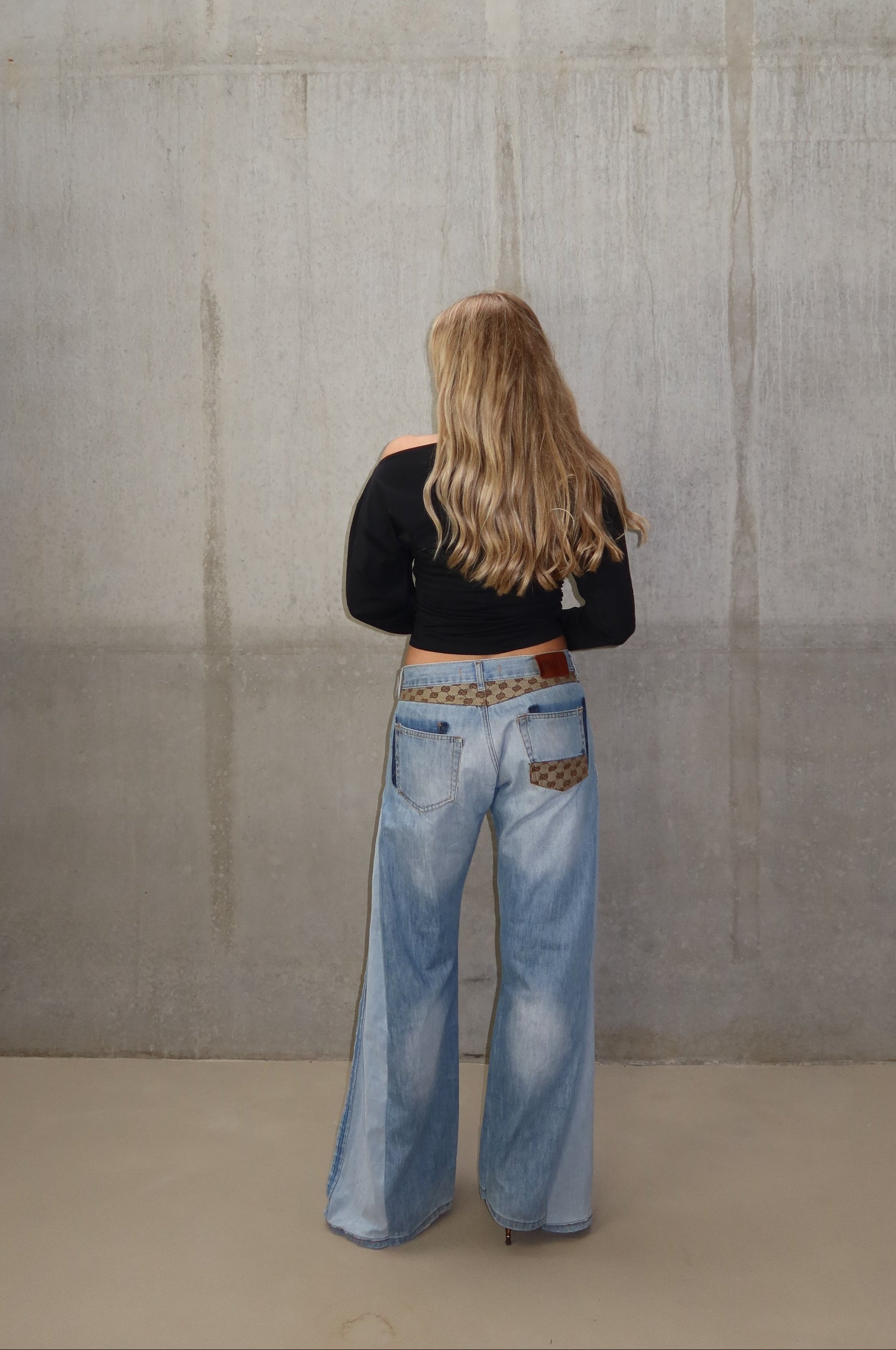 'TWO SIDES' Gucci reworked jeans