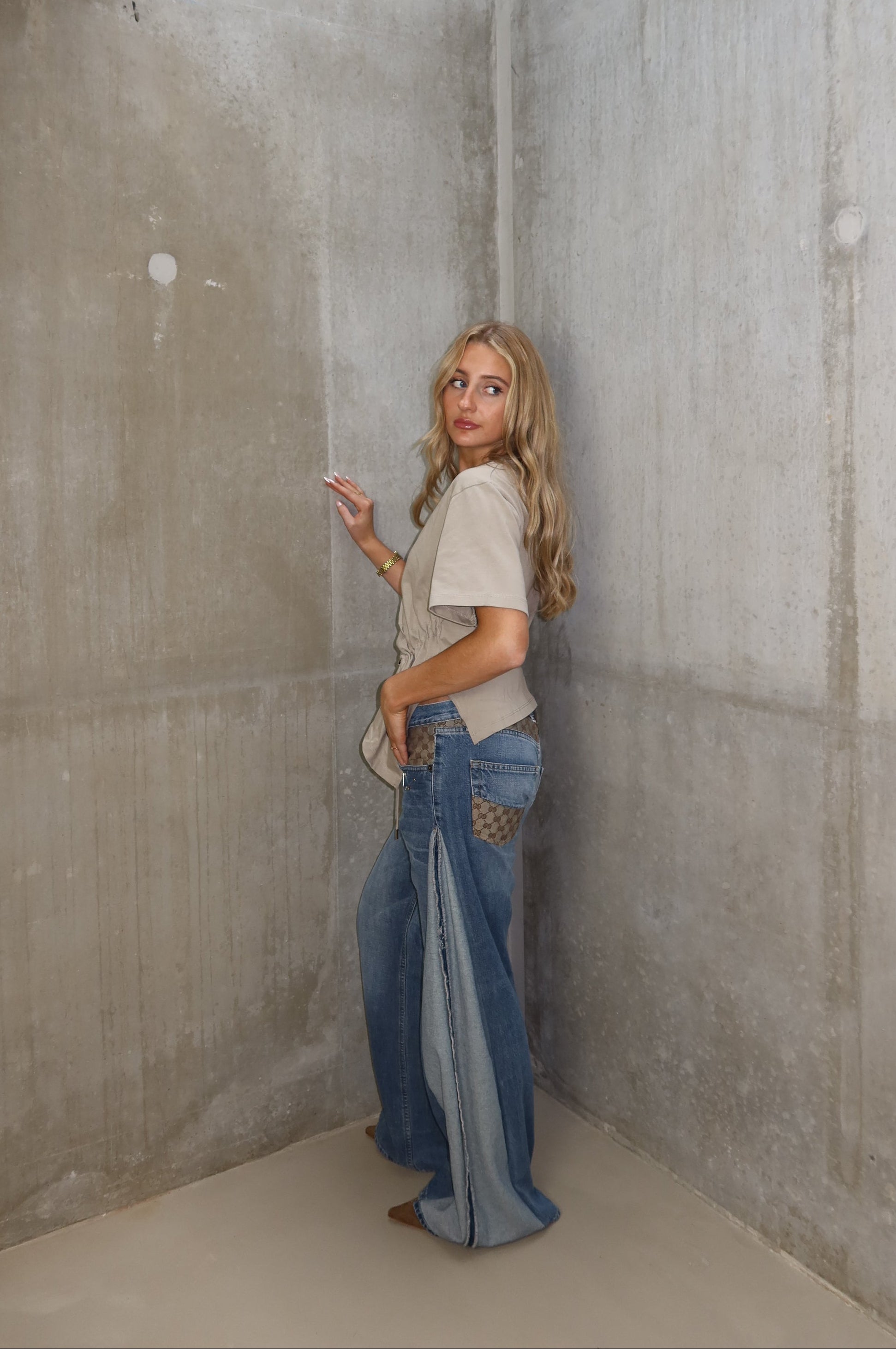 'TWO SIDES' Gucci reworked jeans