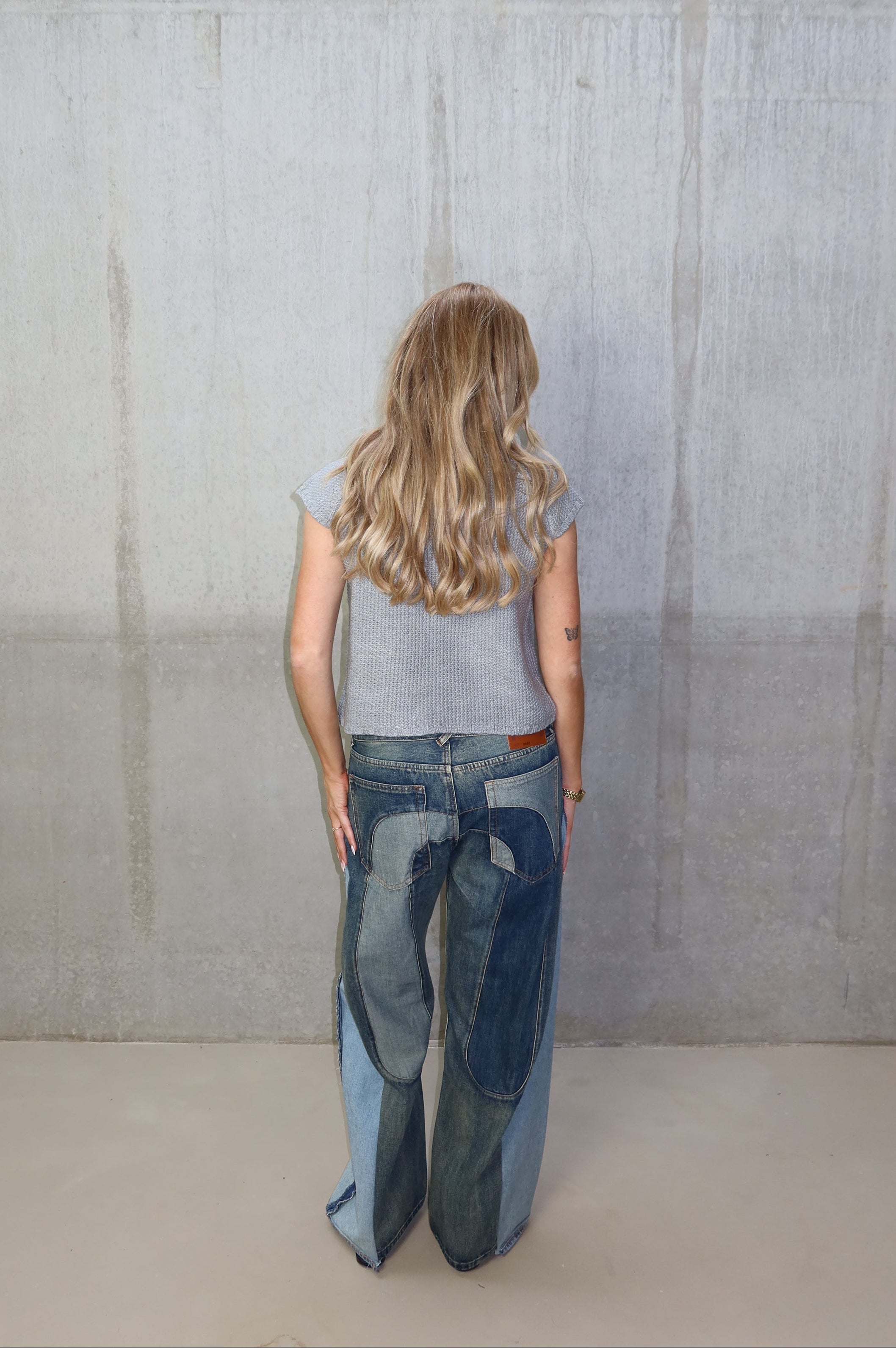 'TWO SIDES' Evisu reworked jeans