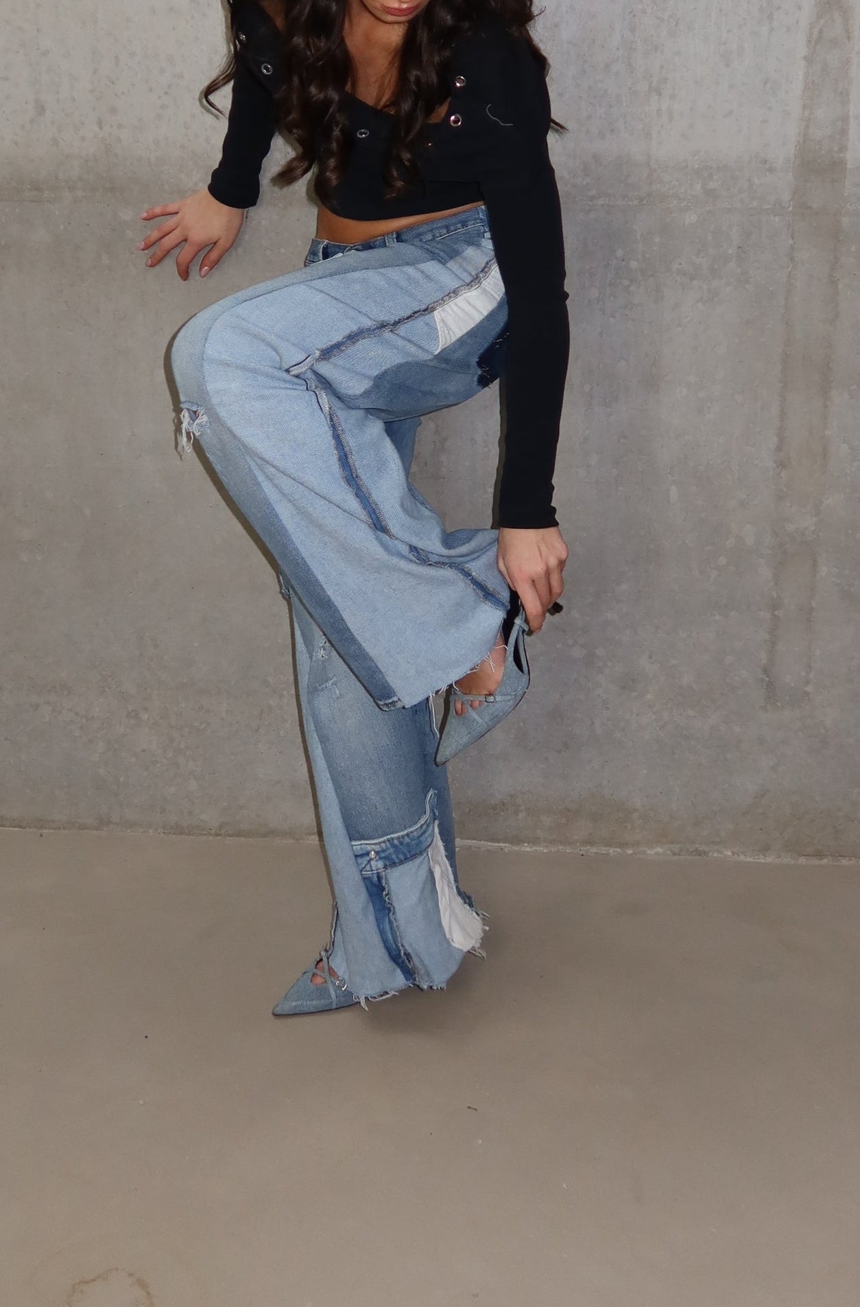 'TWO SIDES' Levi's reworked jeans