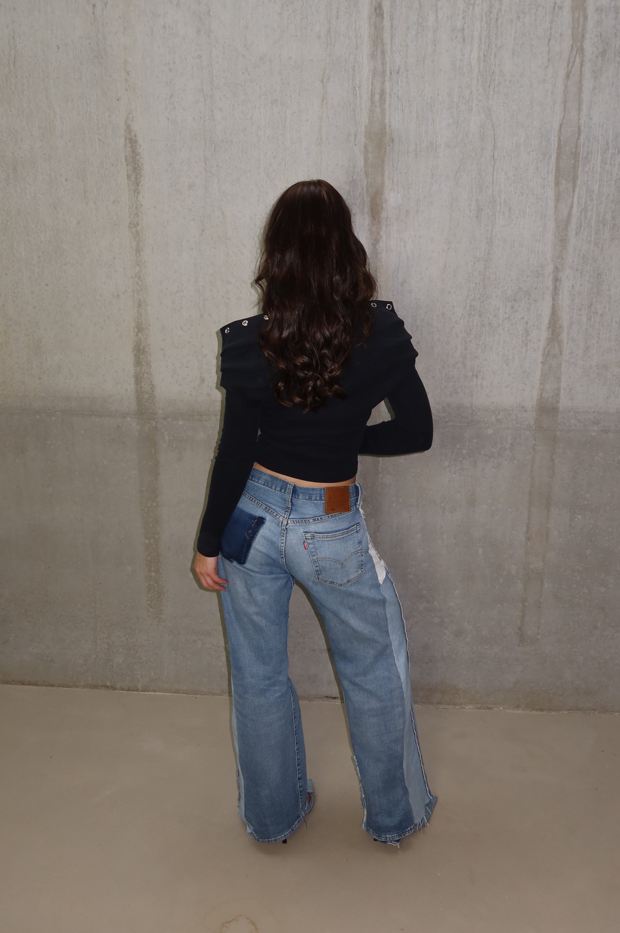 'TWO SIDES' Levi's reworked jeans