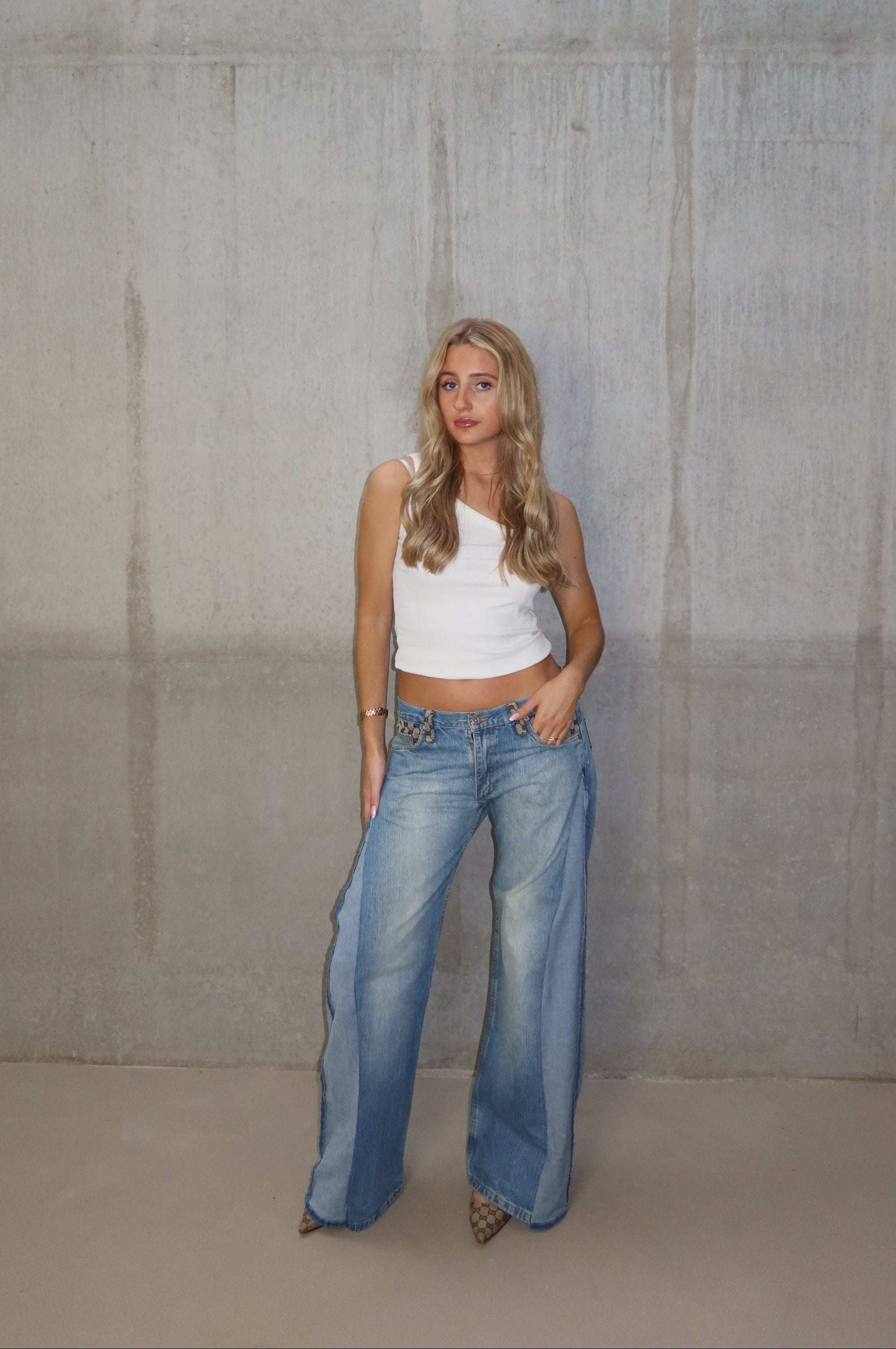 'TWO SIDES' Gucci reworked jeans