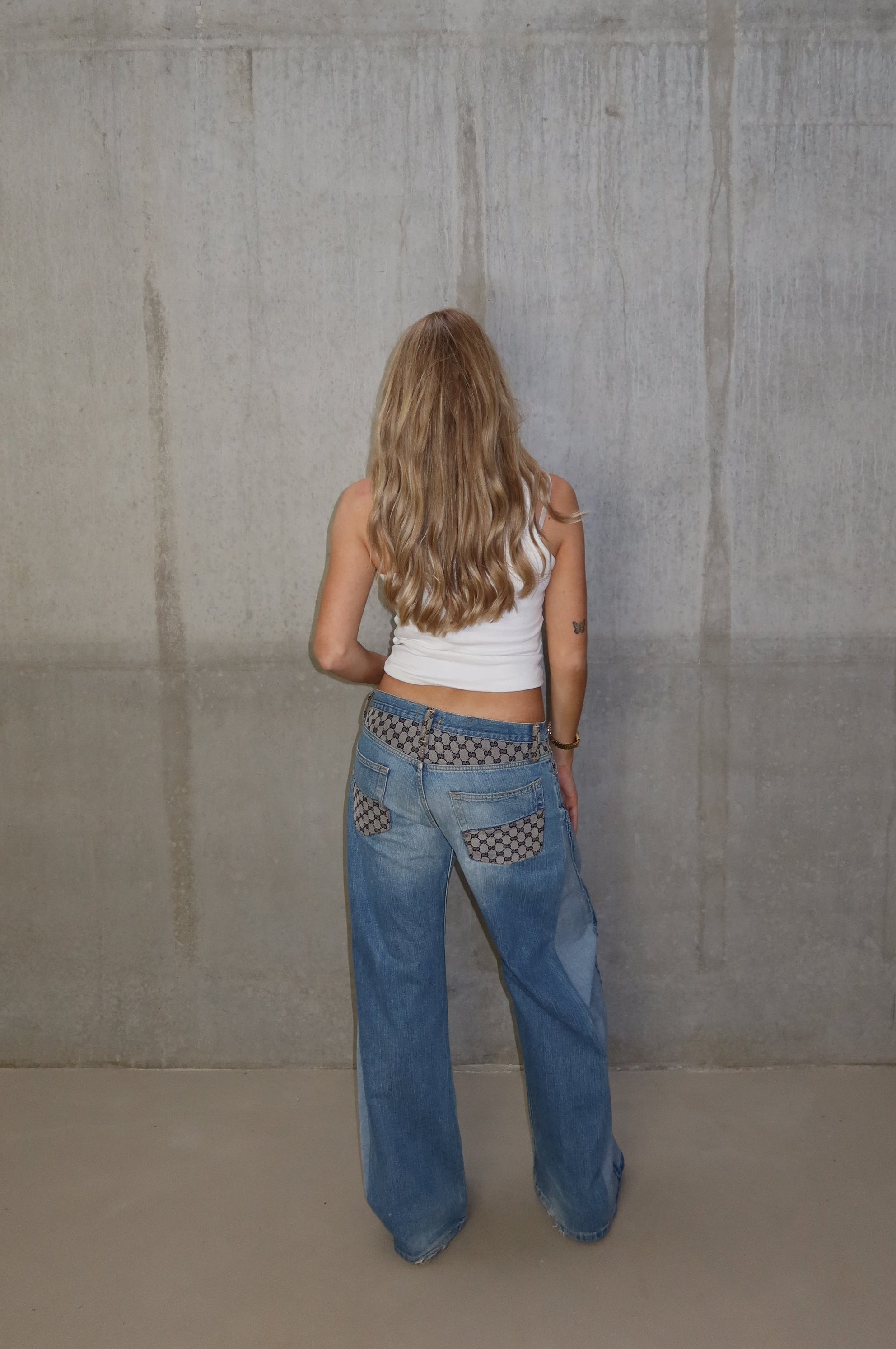 'TWO SIDES' Gucci reworked jeans