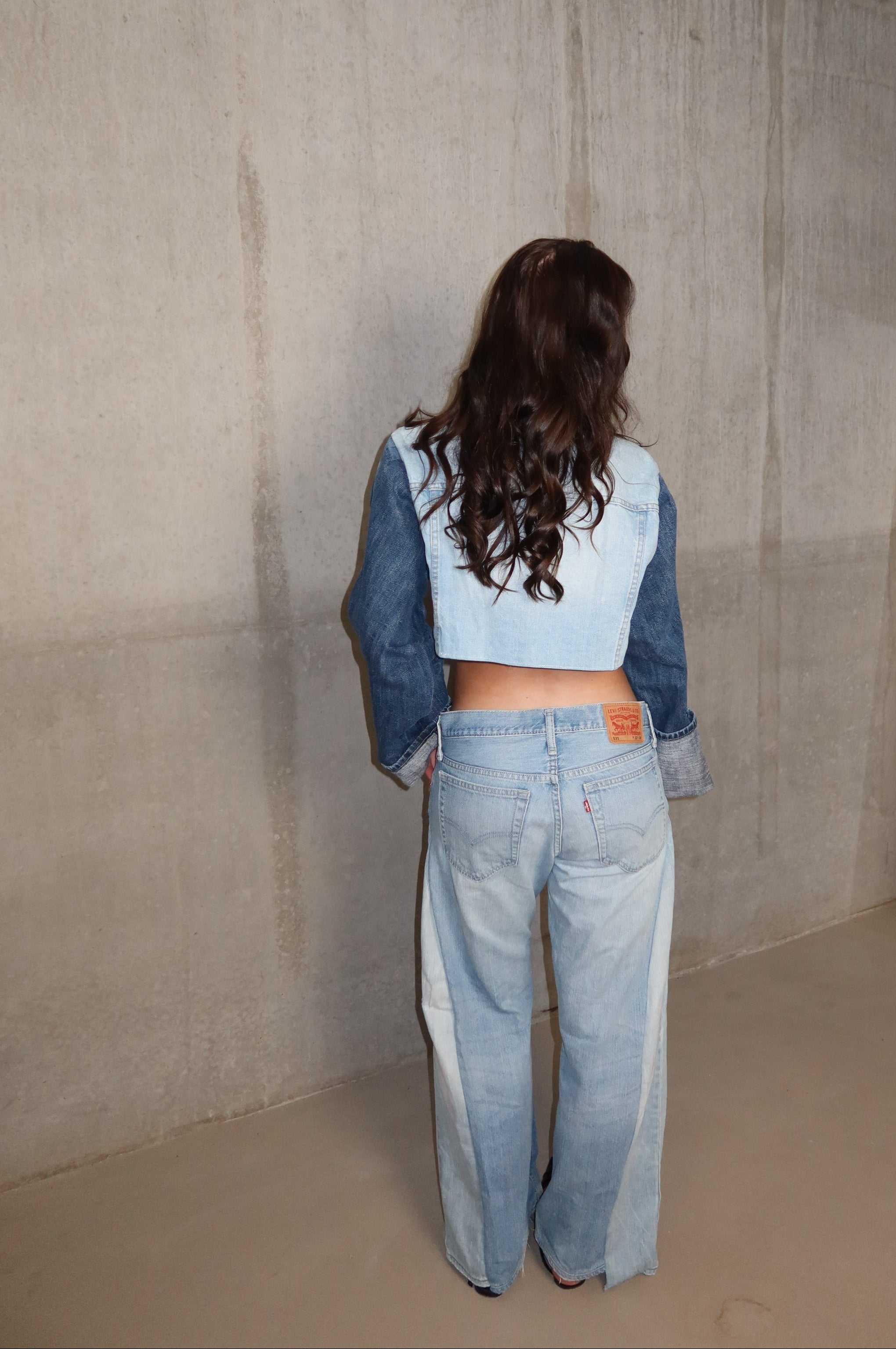 'TWO SIDES' Levi's reworked jeans