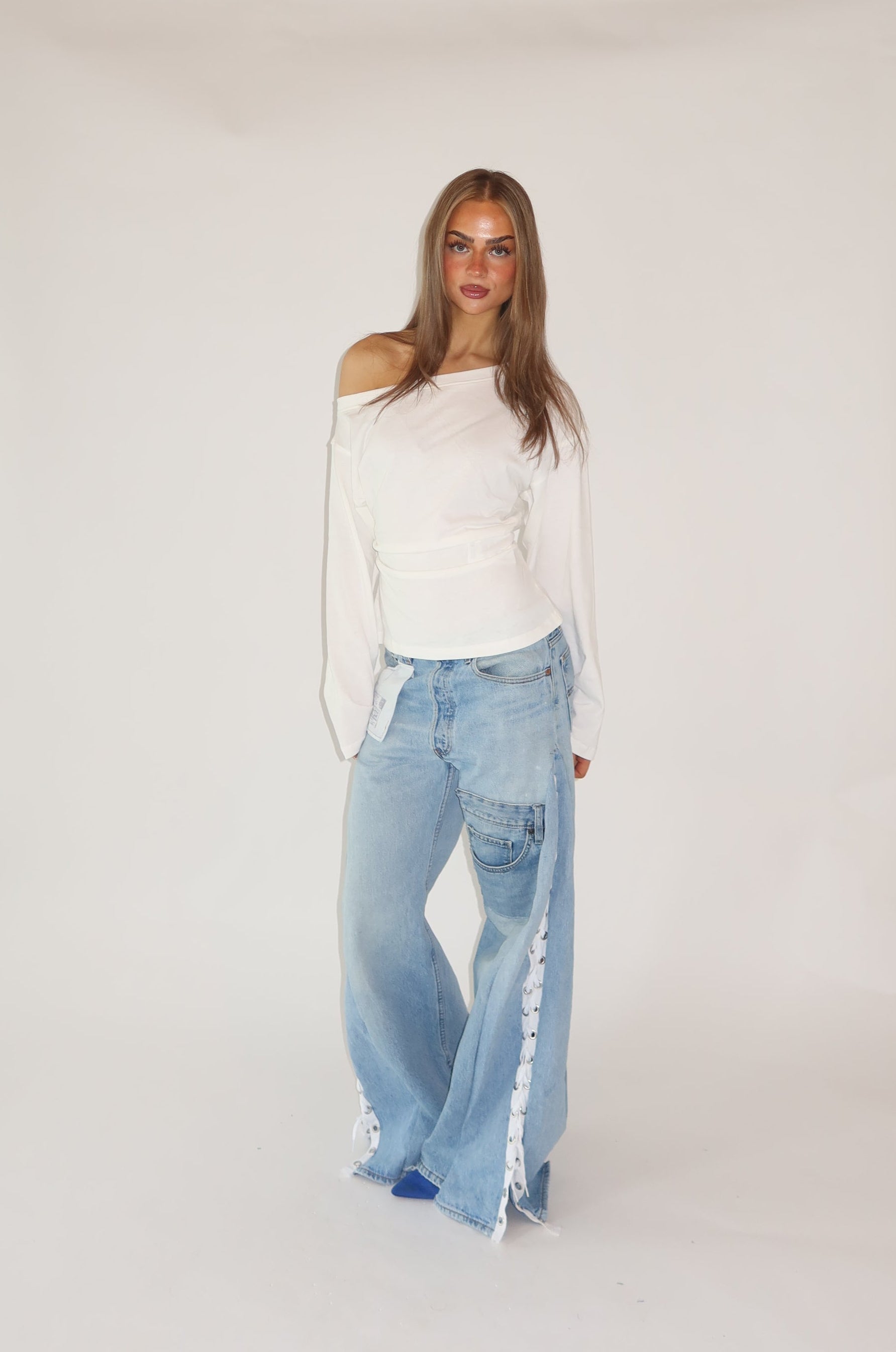 ‘LACED’ Levi’s reworked jeans