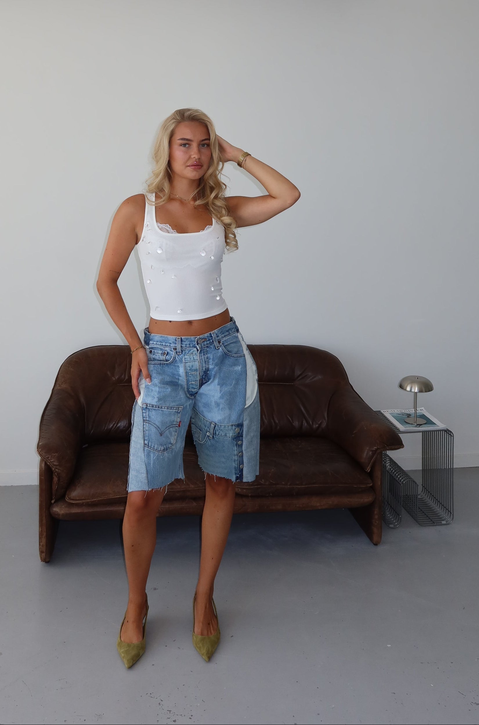 'TWO SIDES' Levi's reworked jort