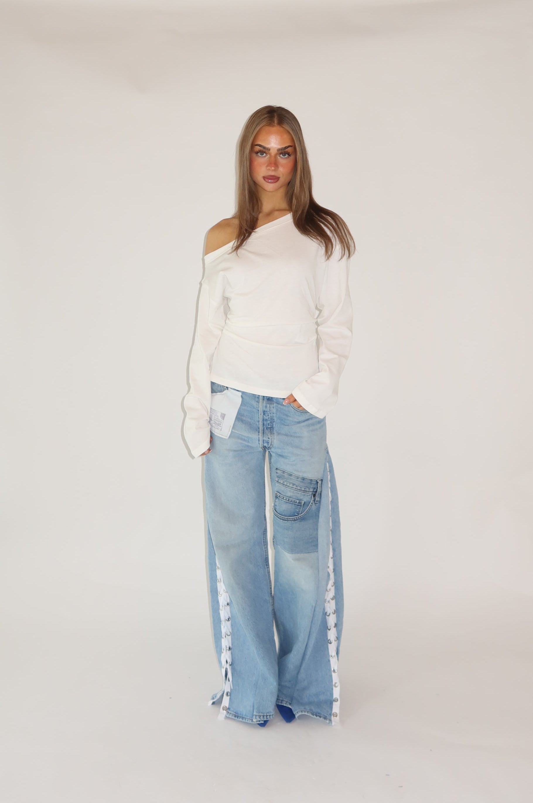 ‘LACED’ Levi’s reworked jeans