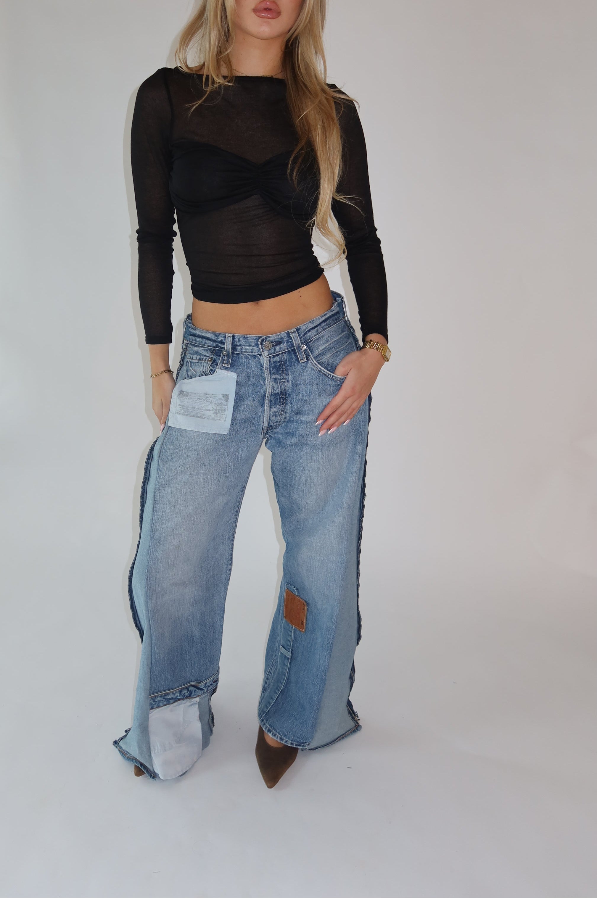 ‘TWO SIDES’ Levi’s reworked jeans