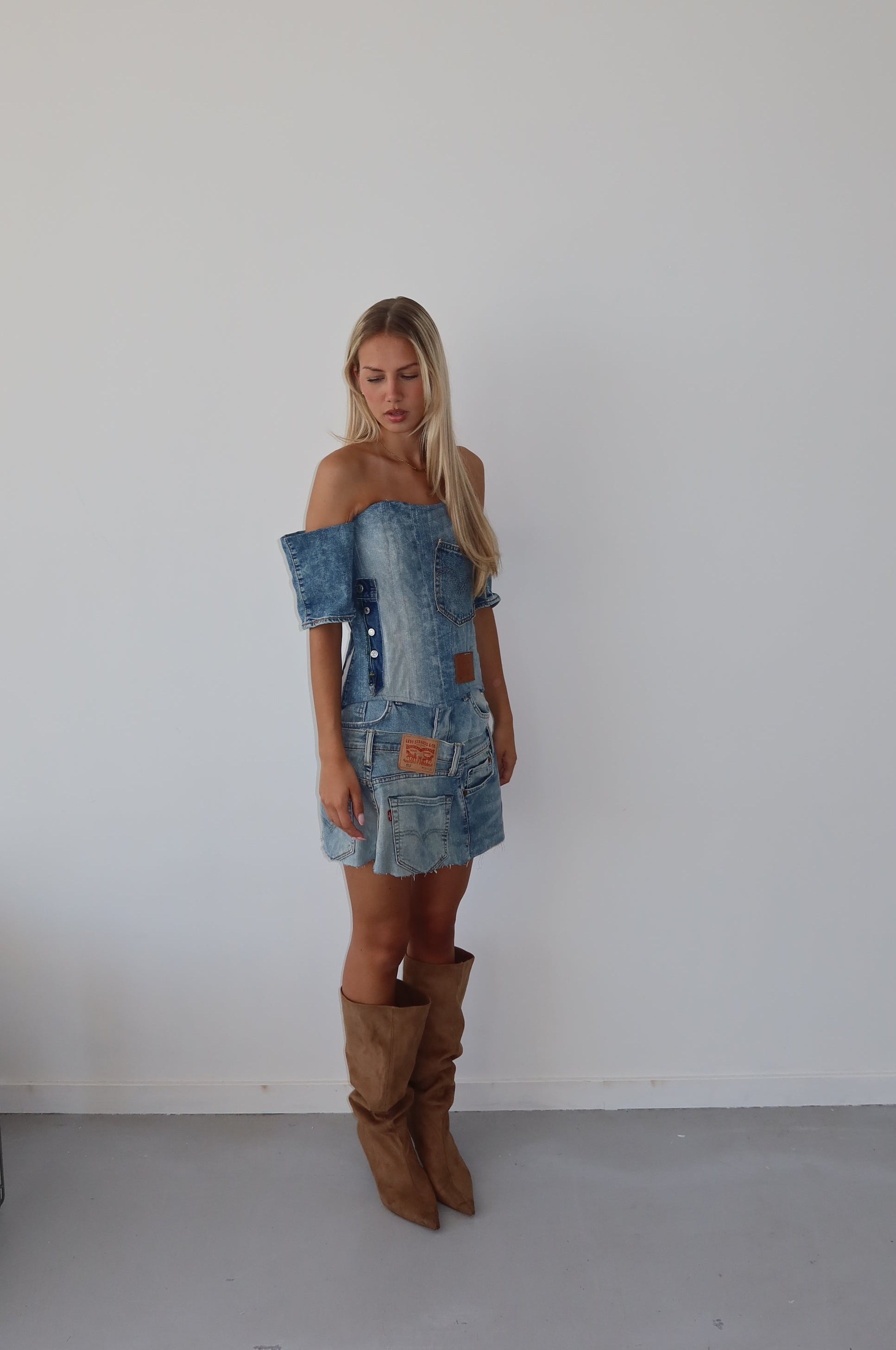 ‘CLASSY’ Levi’s reworked matching set