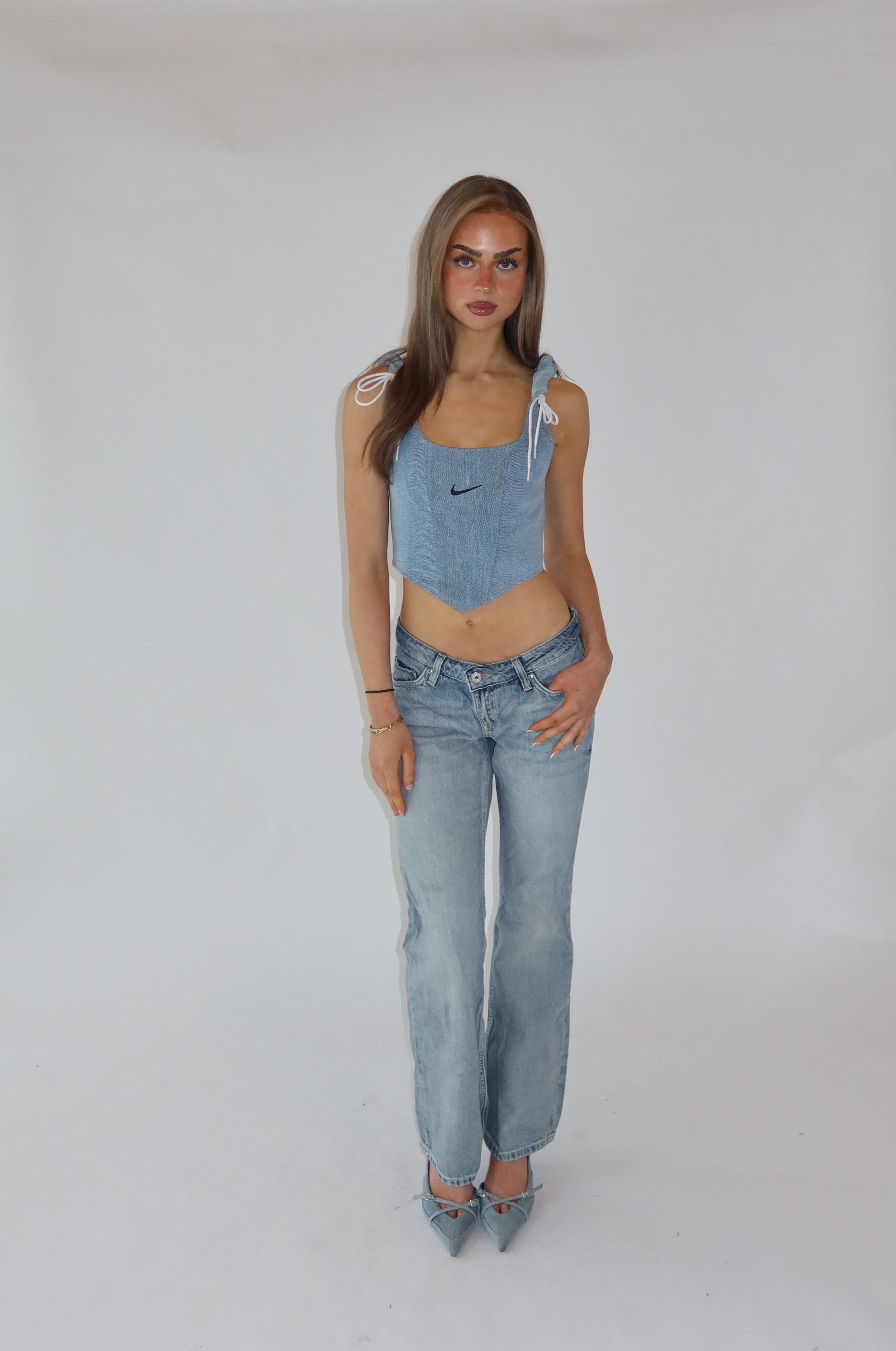 ‘SPORTY’ Nike reworked corset top