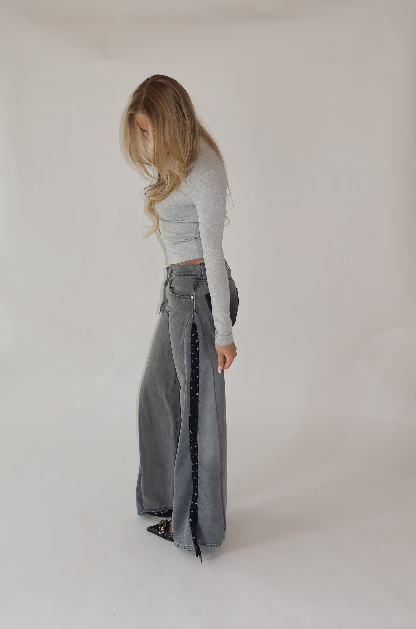 ‘LACED’ Levi’s reworked jeans