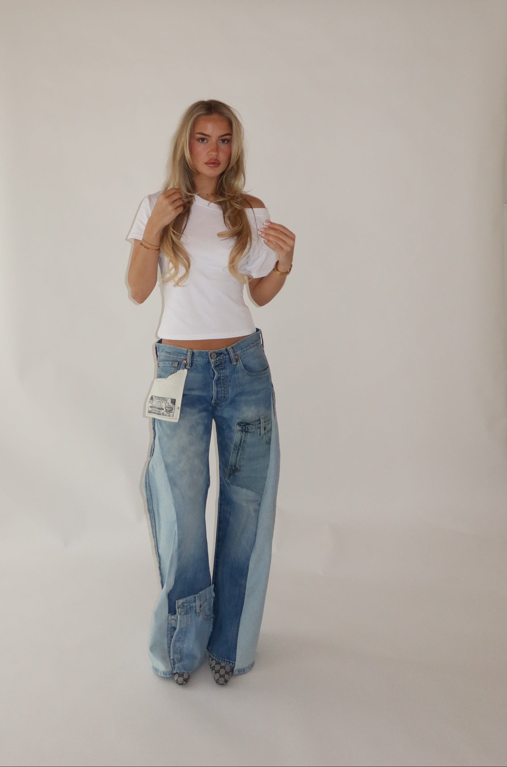 ‘TWO SIDES’ Levi’s reworked jeans
