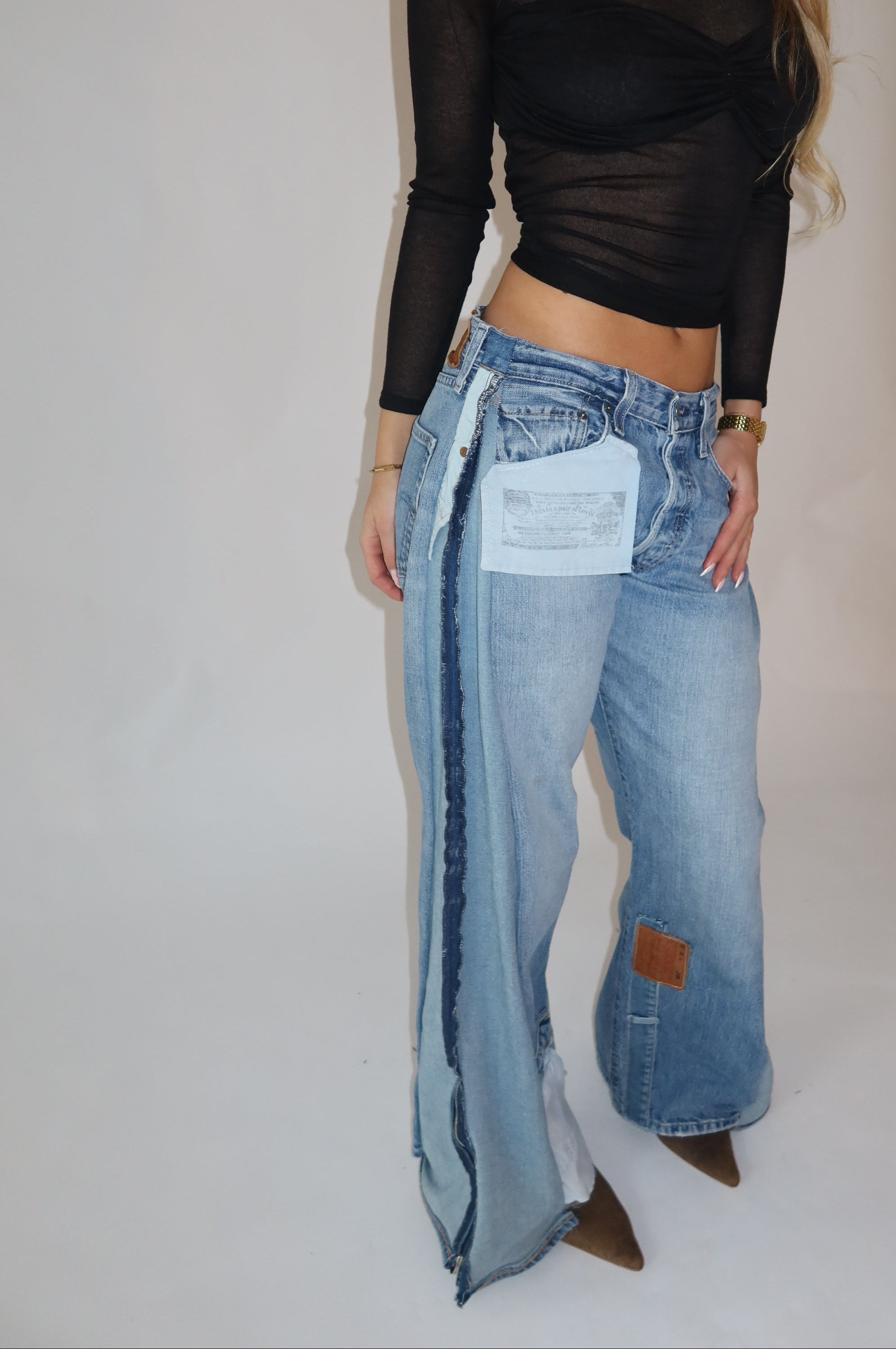 ‘TWO SIDES’ Levi’s reworked jeans