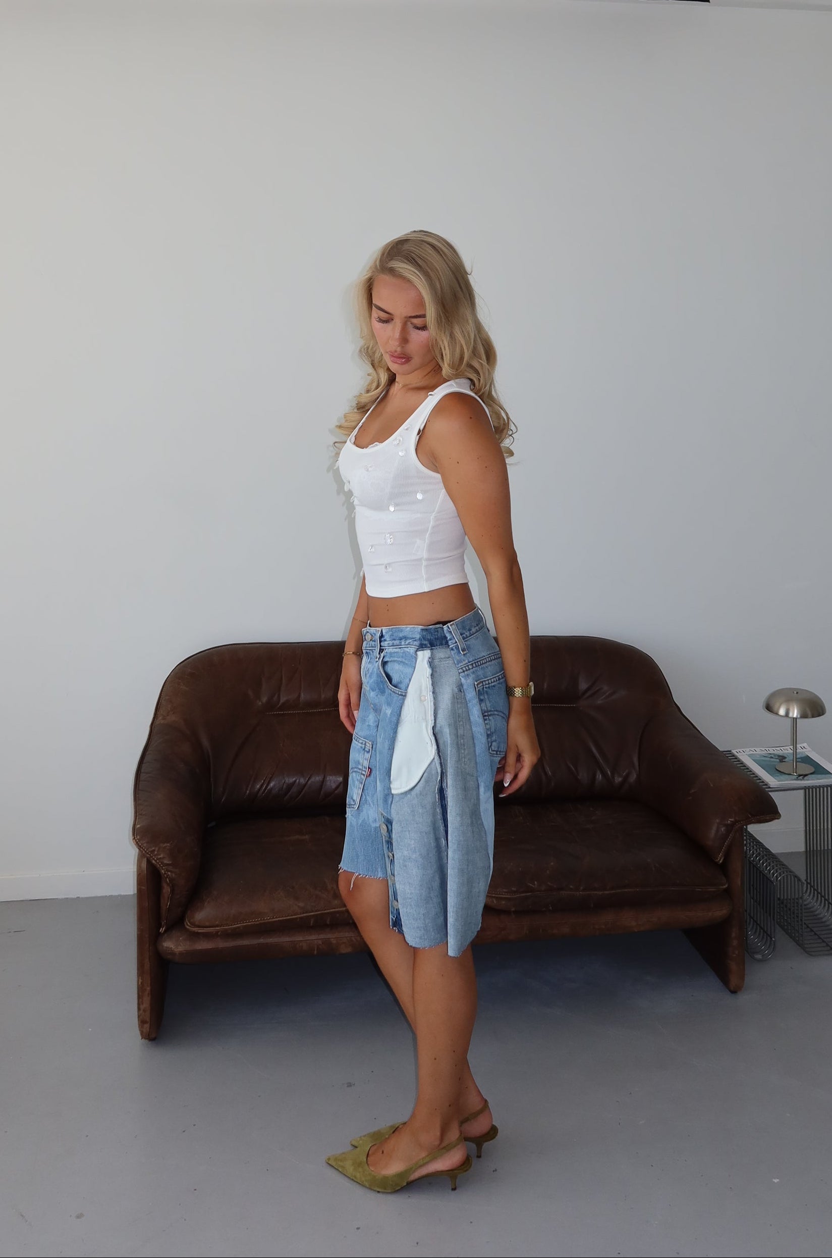 'TWO SIDES' Levi's reworked jort