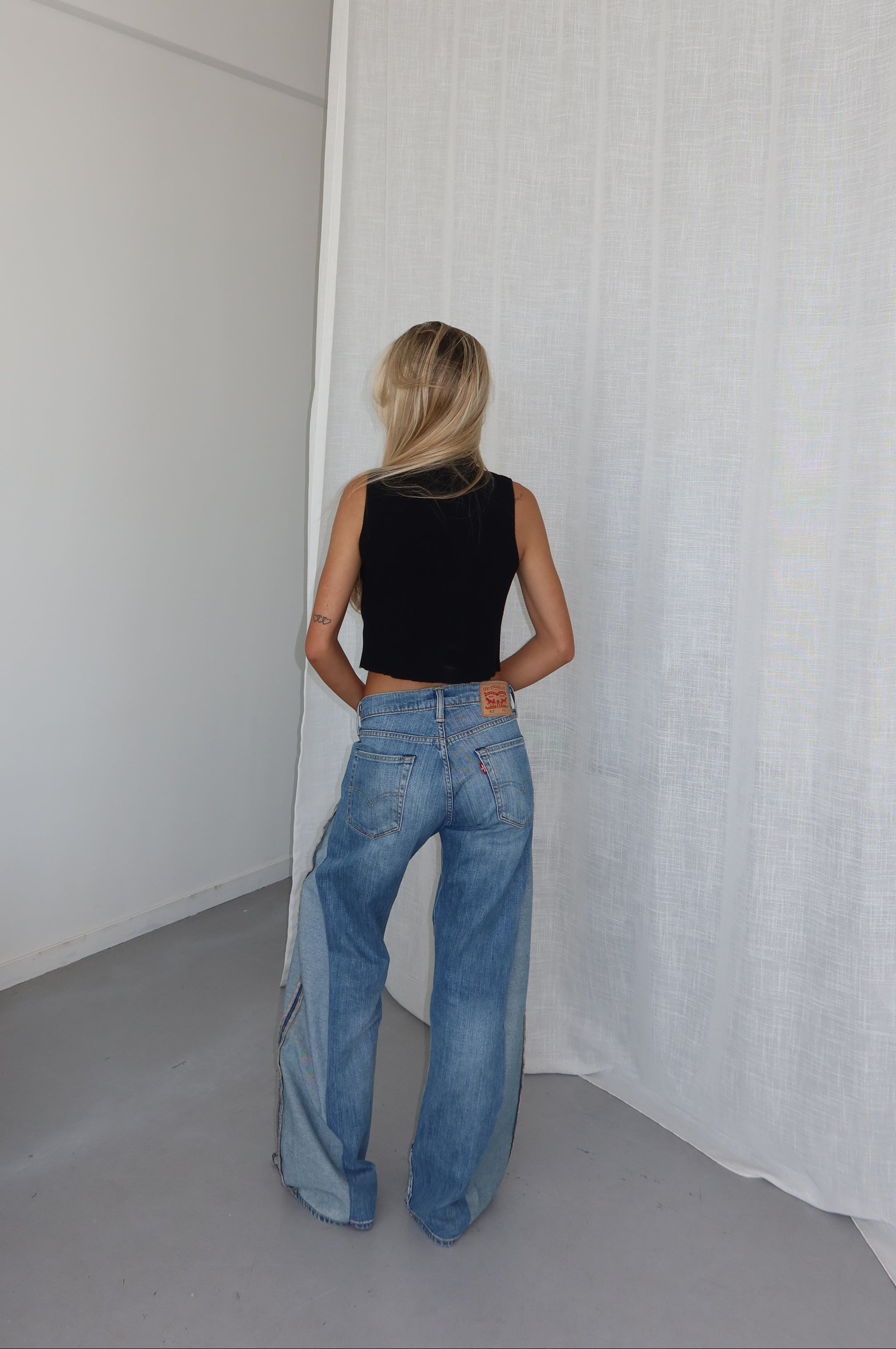 ‘TWO SIDES’ Levi’s reworked jeans