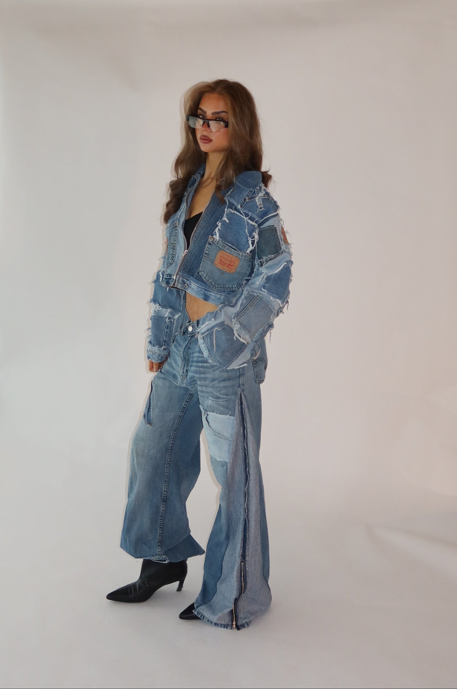 ‘TWO SIDES’ Levi’s reworked jeans