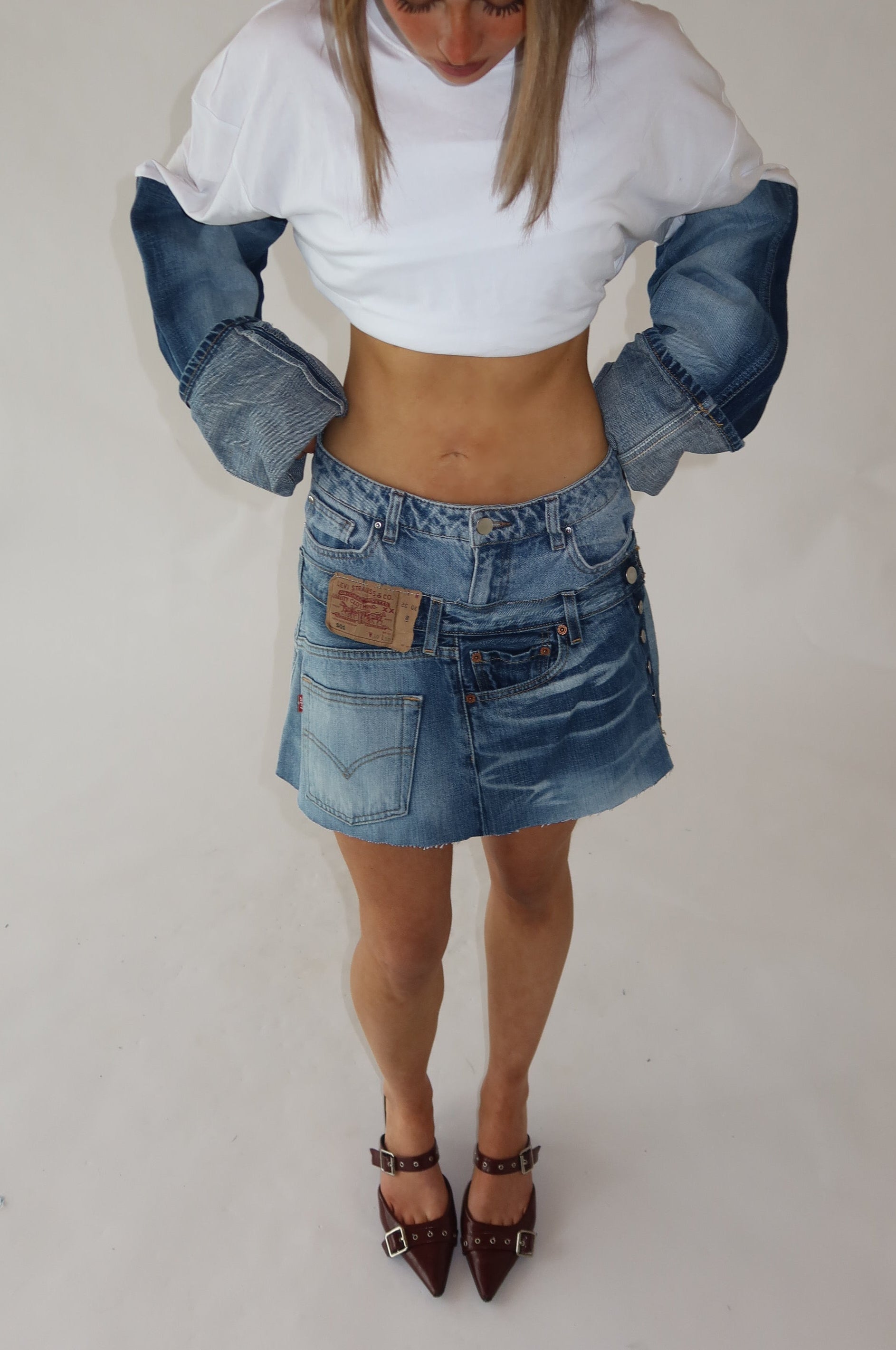 'DOUBLE UP' Levi's reworked matching set