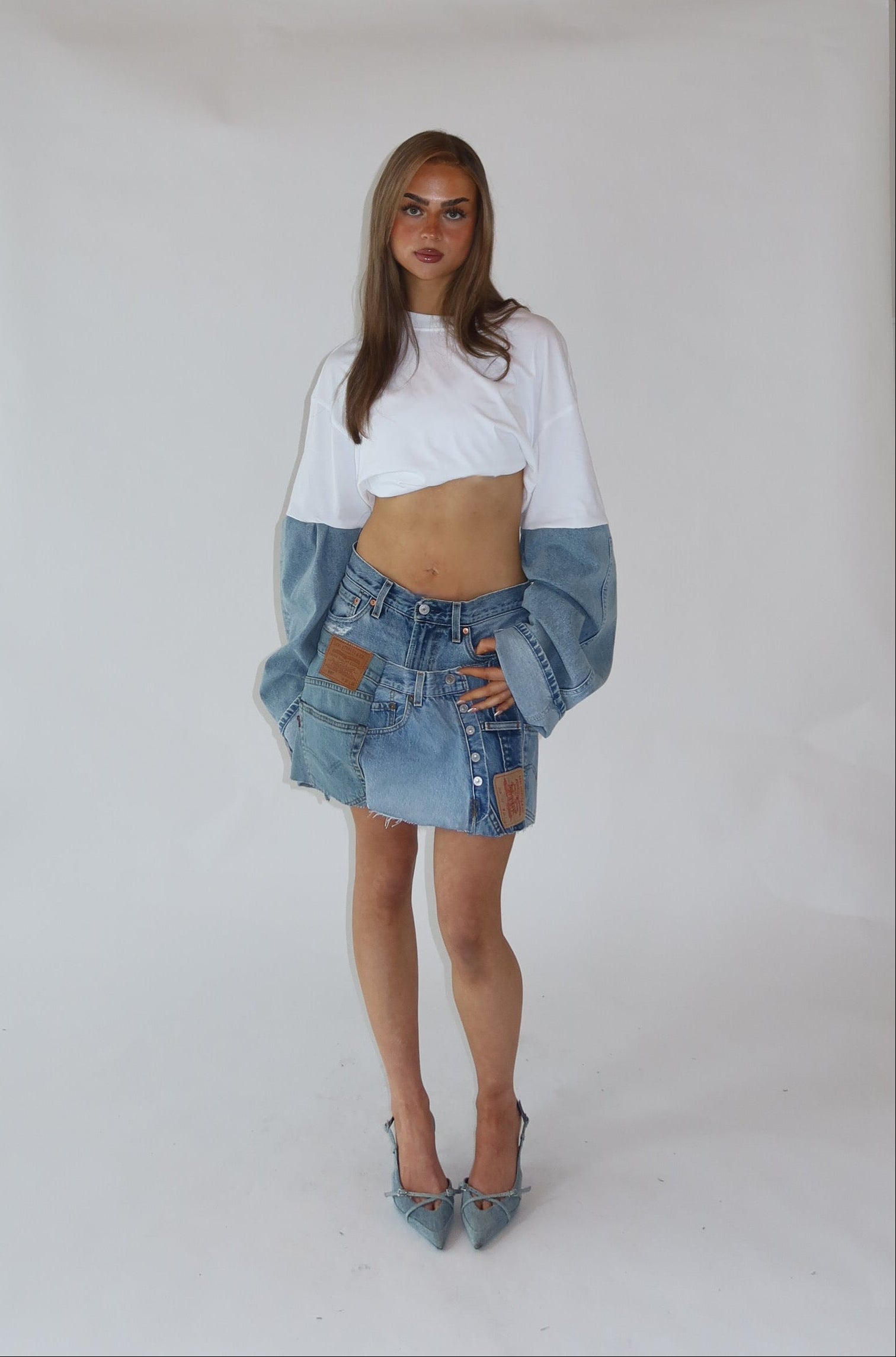 'DOUBLE UP' Levi's reworked matching set