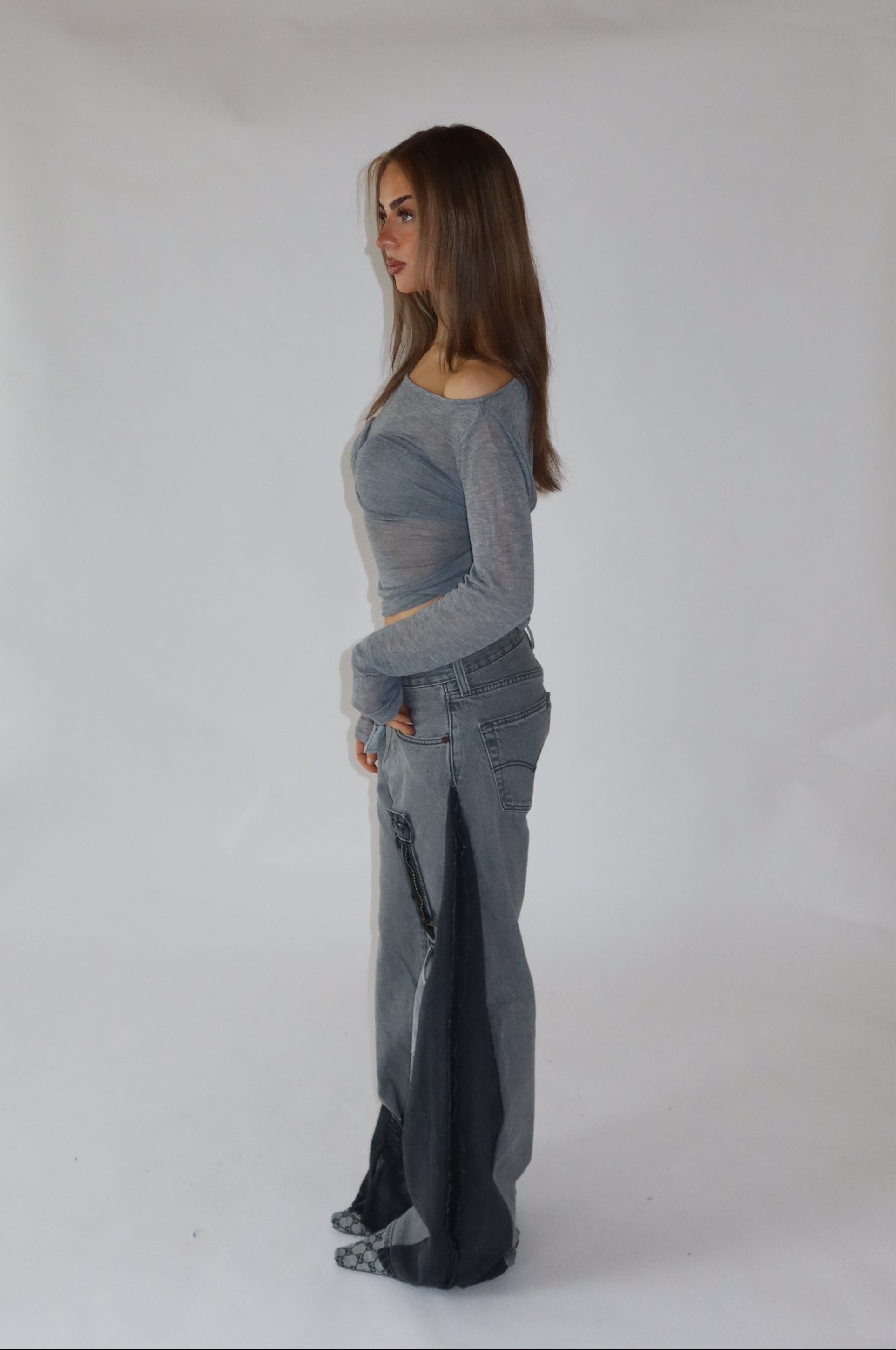 ‘TWO SIDES’ Levi’s reworked jeans