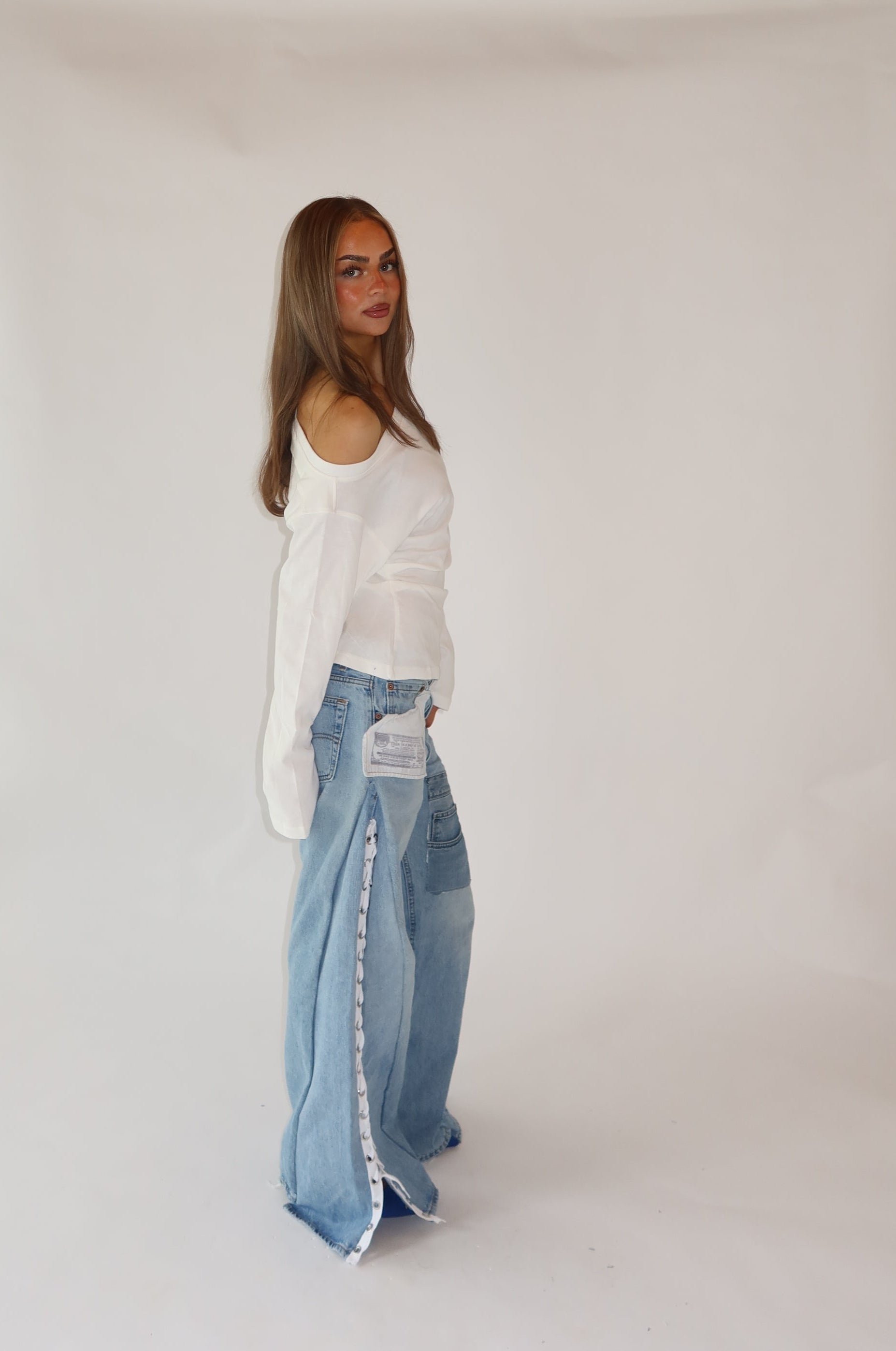 ‘LACED’ Levi’s reworked jeans