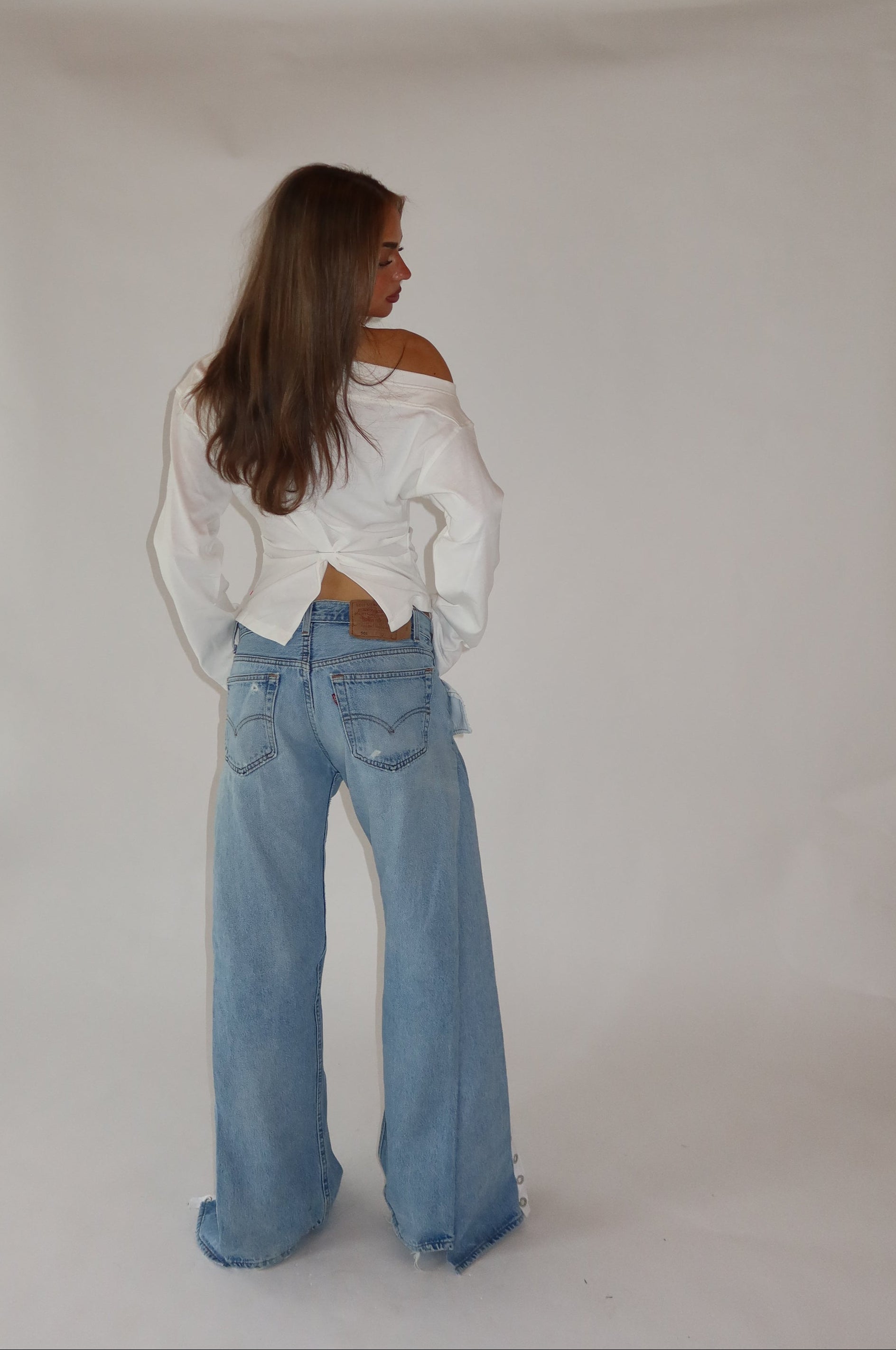 ‘LACED’ Levi’s reworked jeans