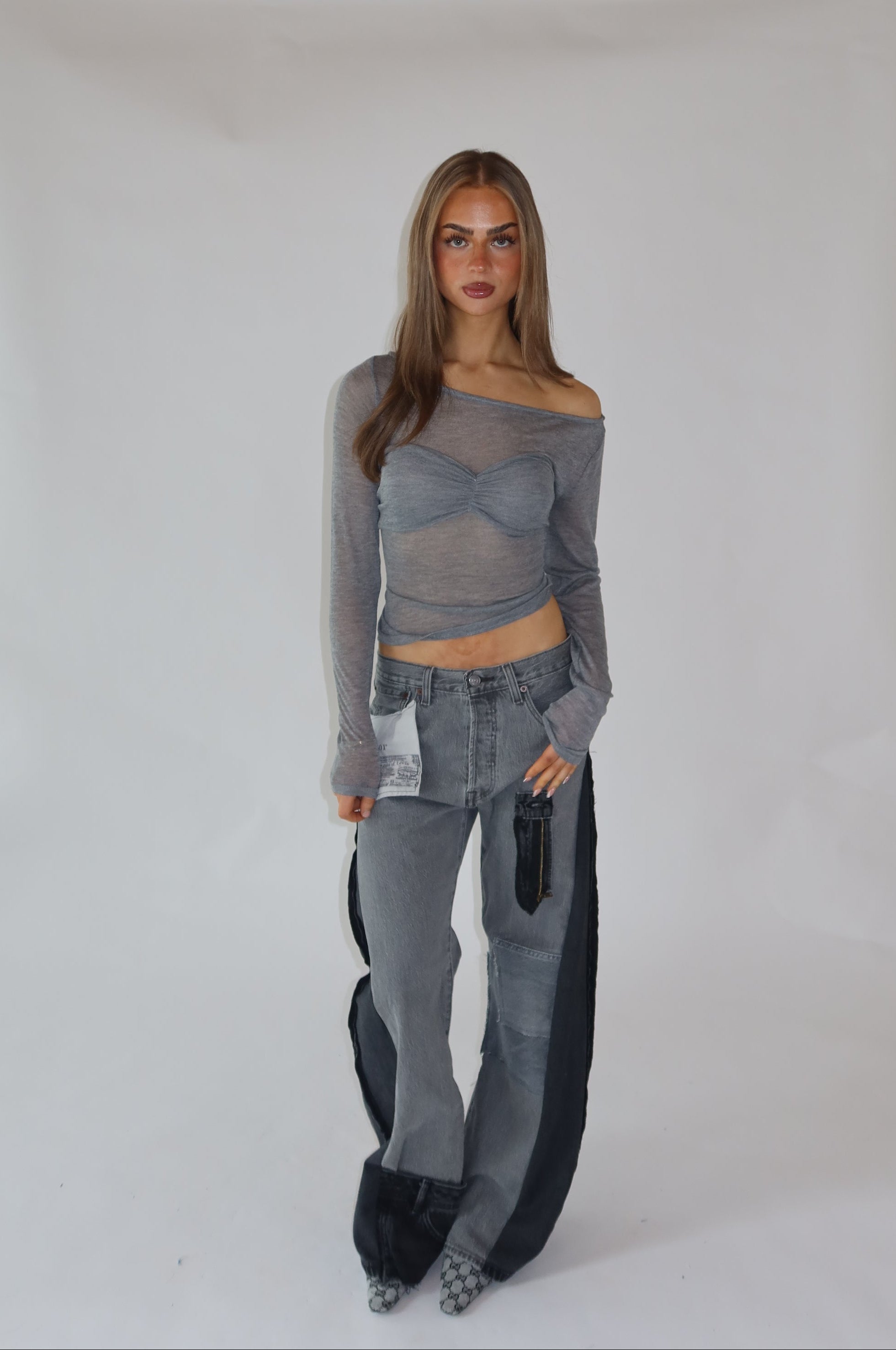 ‘TWO SIDES’ Levi’s reworked jeans