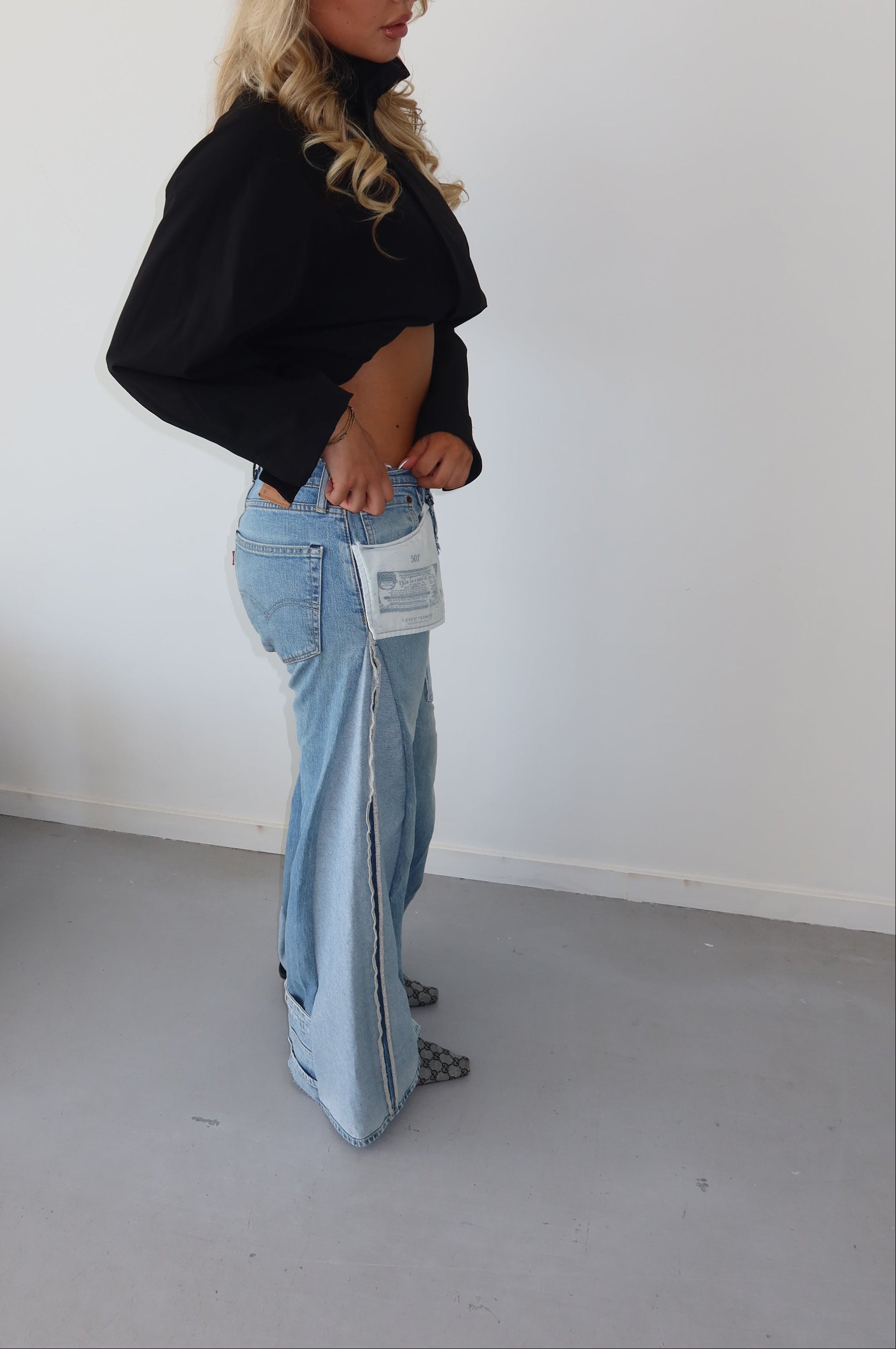 ‘TWO SIDES’ Levi’s reworked jeans