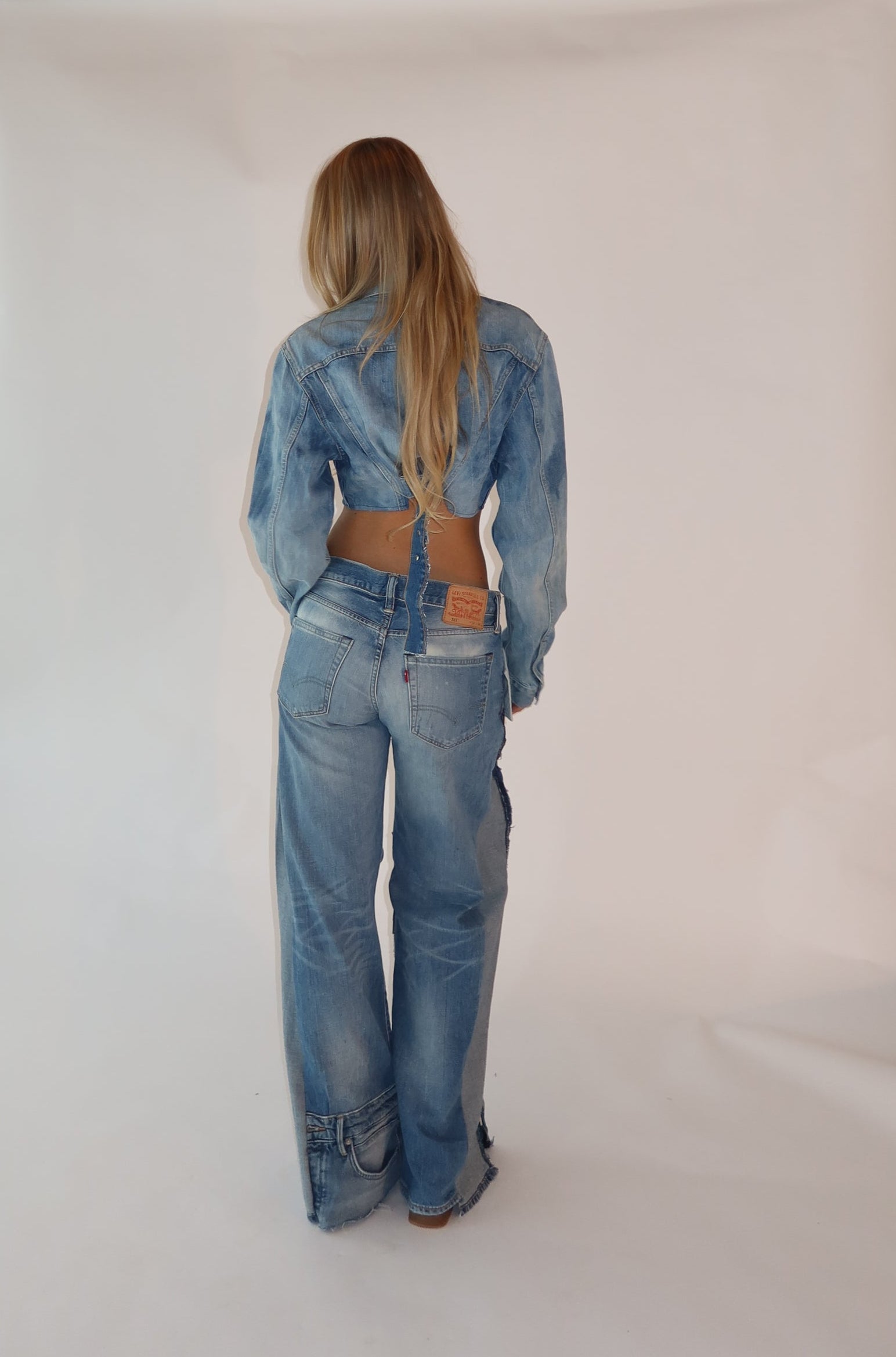 ‘TWO SIDES’ Levi’s reworked jeans