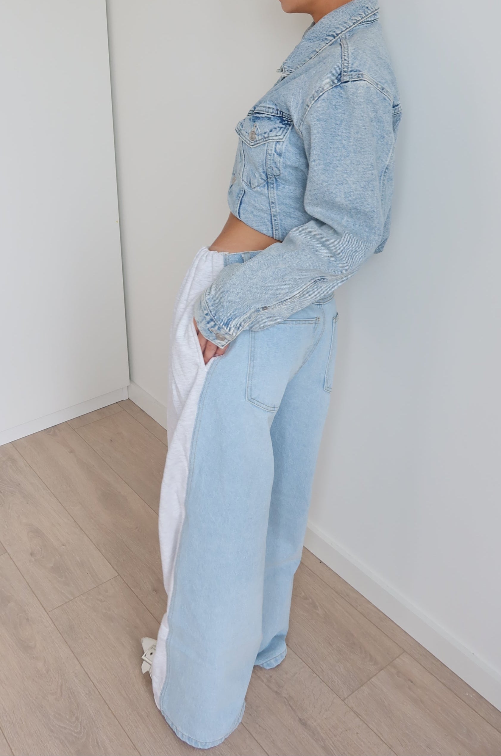 'REVERSE' denim jogger