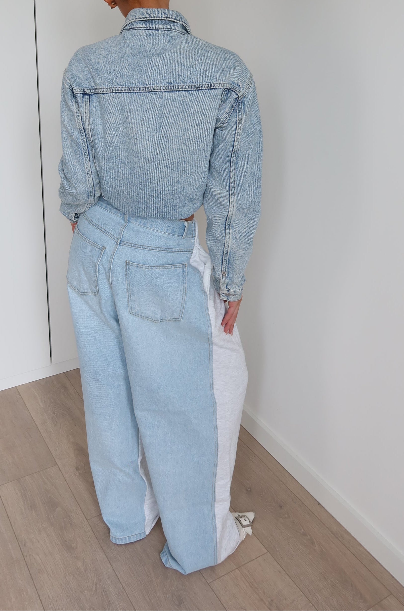 'REVERSE' denim jogger