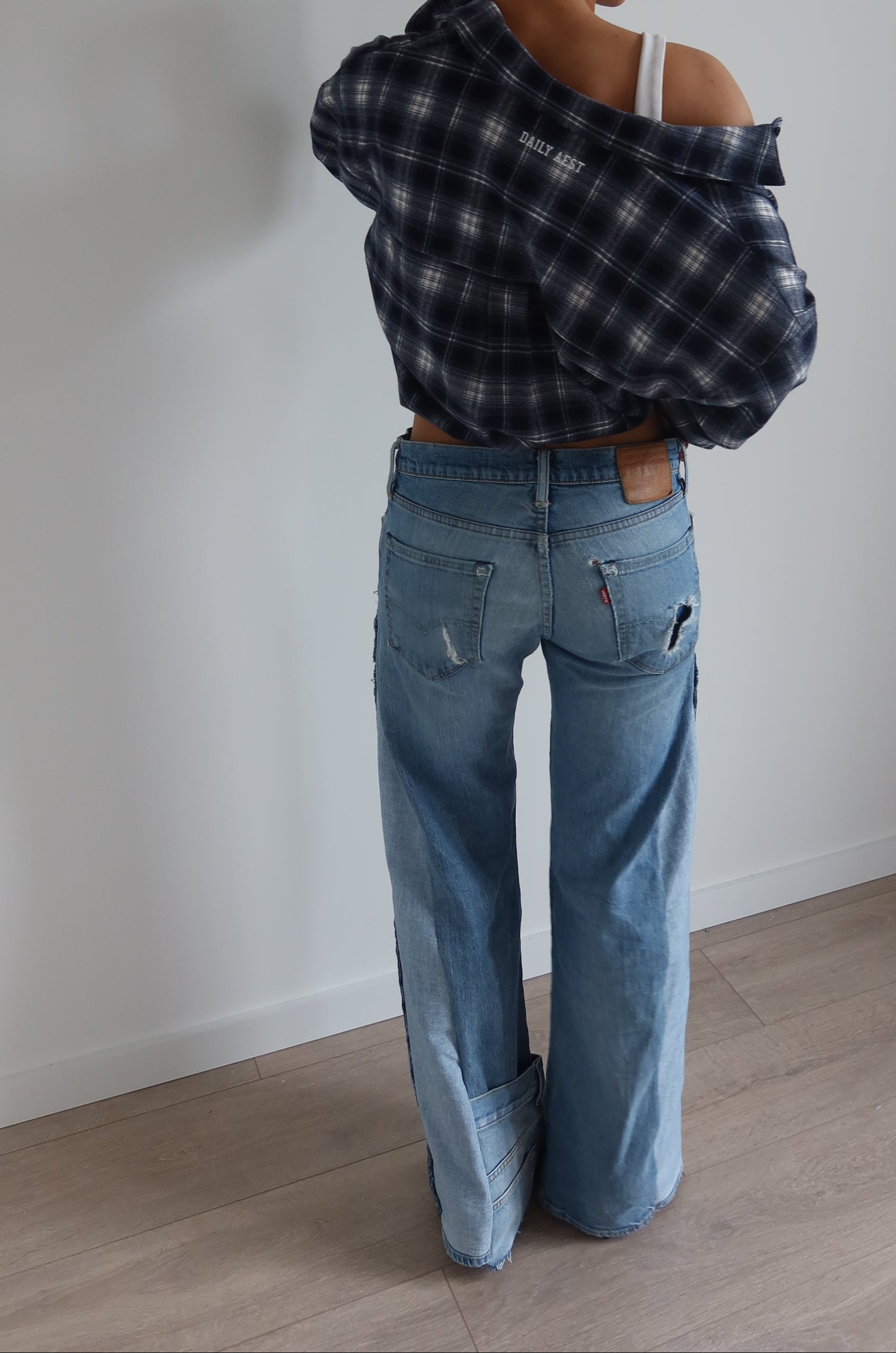 ‘TWO SIDES’ Levi’s reworked jeans