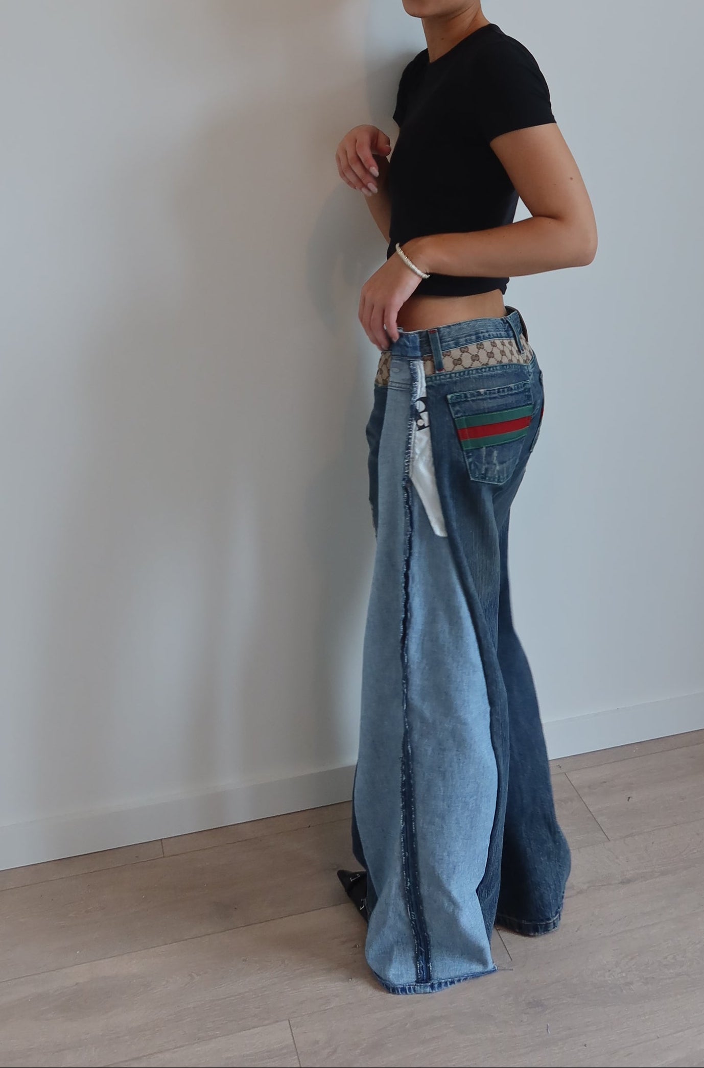 'TWO SIDES' Gucci reworked jeans