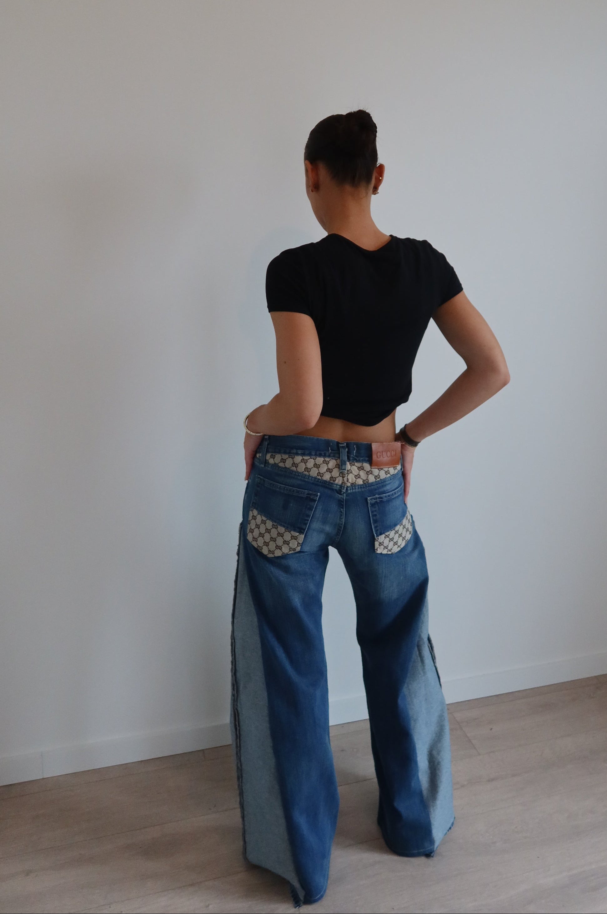 'TWO SIDES' Gucci reworked jeans
