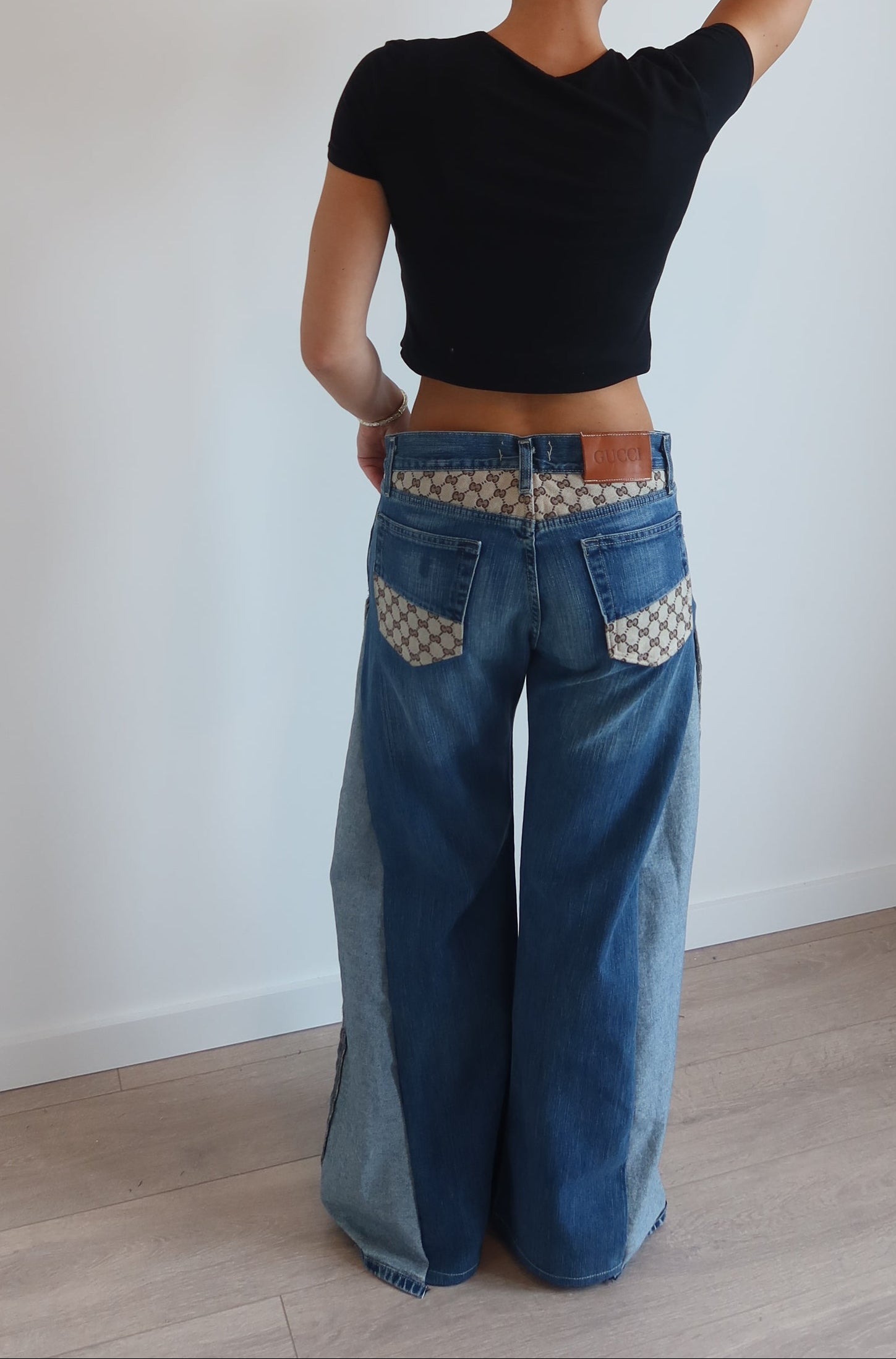 'TWO SIDES' Gucci reworked jeans