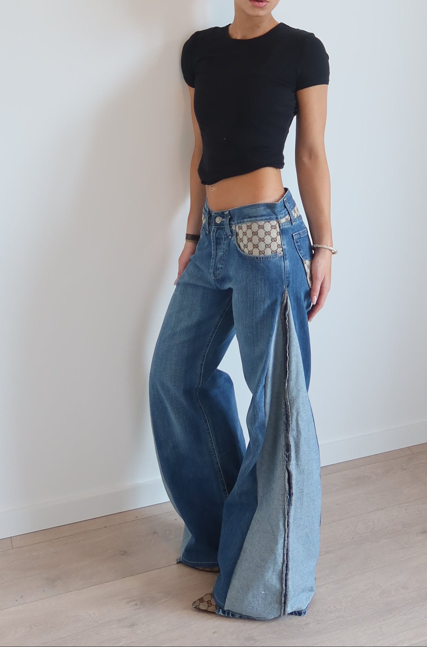 'TWO SIDES' Gucci reworked jeans