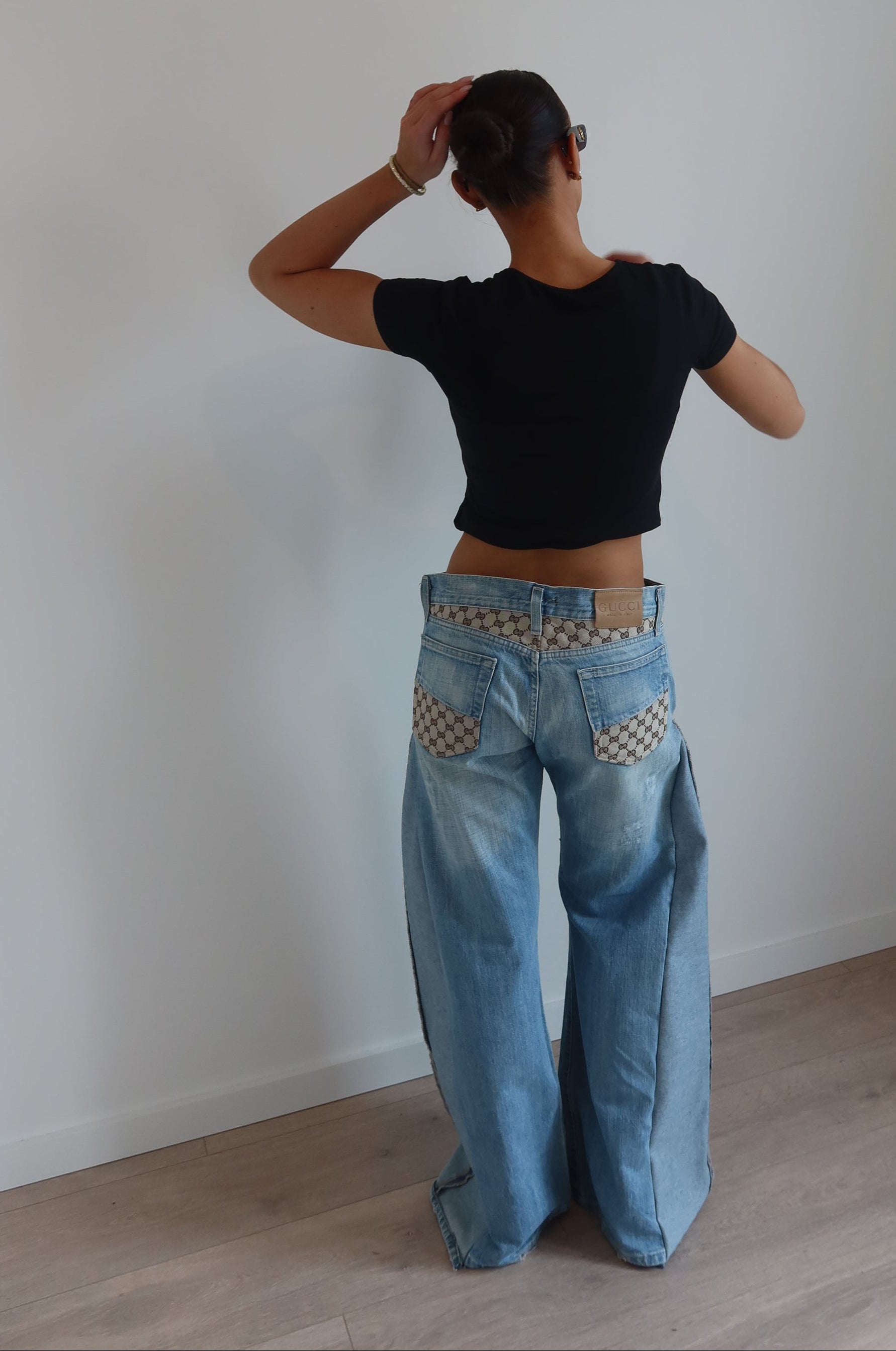 'TWO SIDES' Gucci reworked jeans