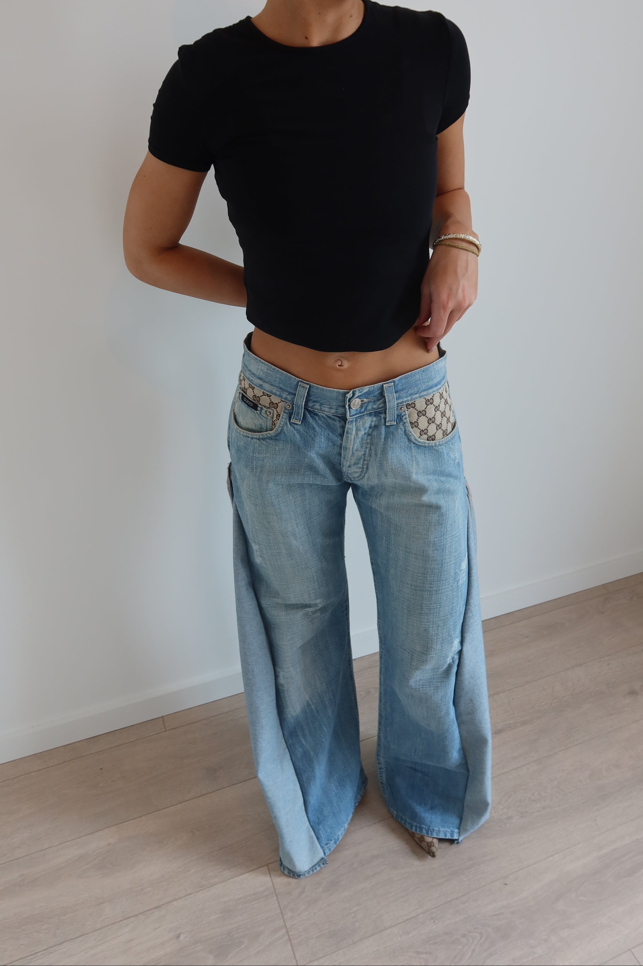 'TWO SIDES' Gucci reworked jeans