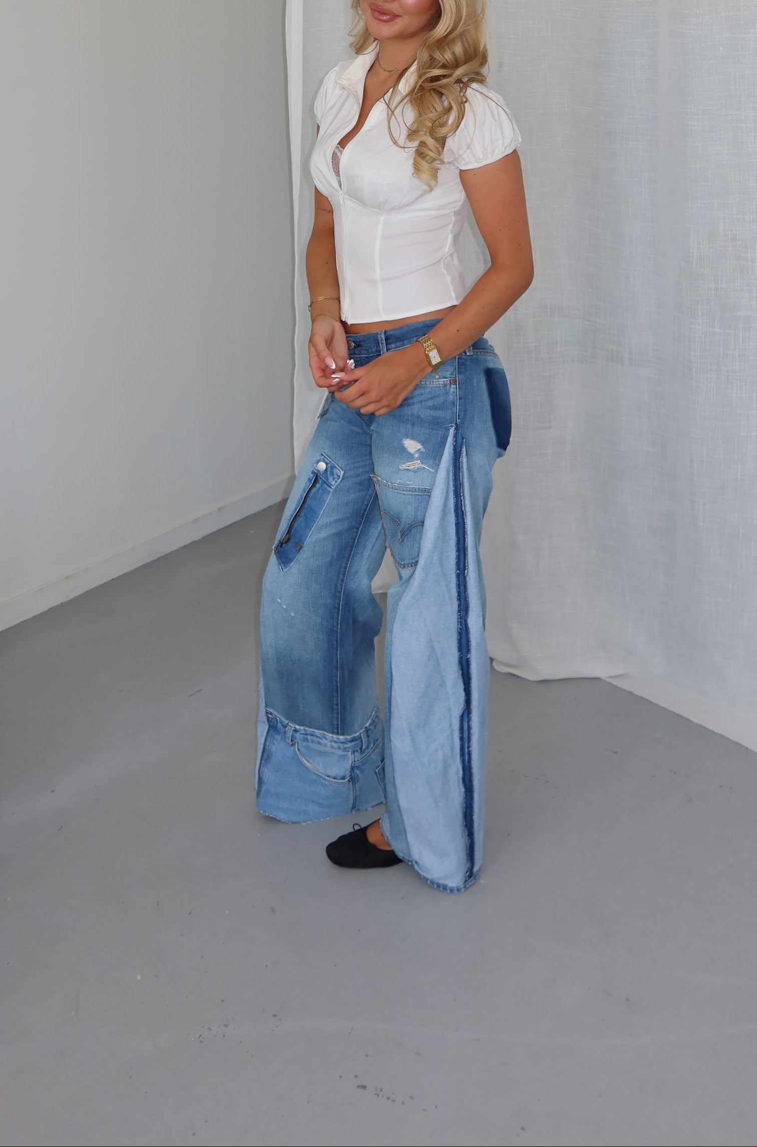 ‘TWO SIDES’ Levi’s reworked jeans