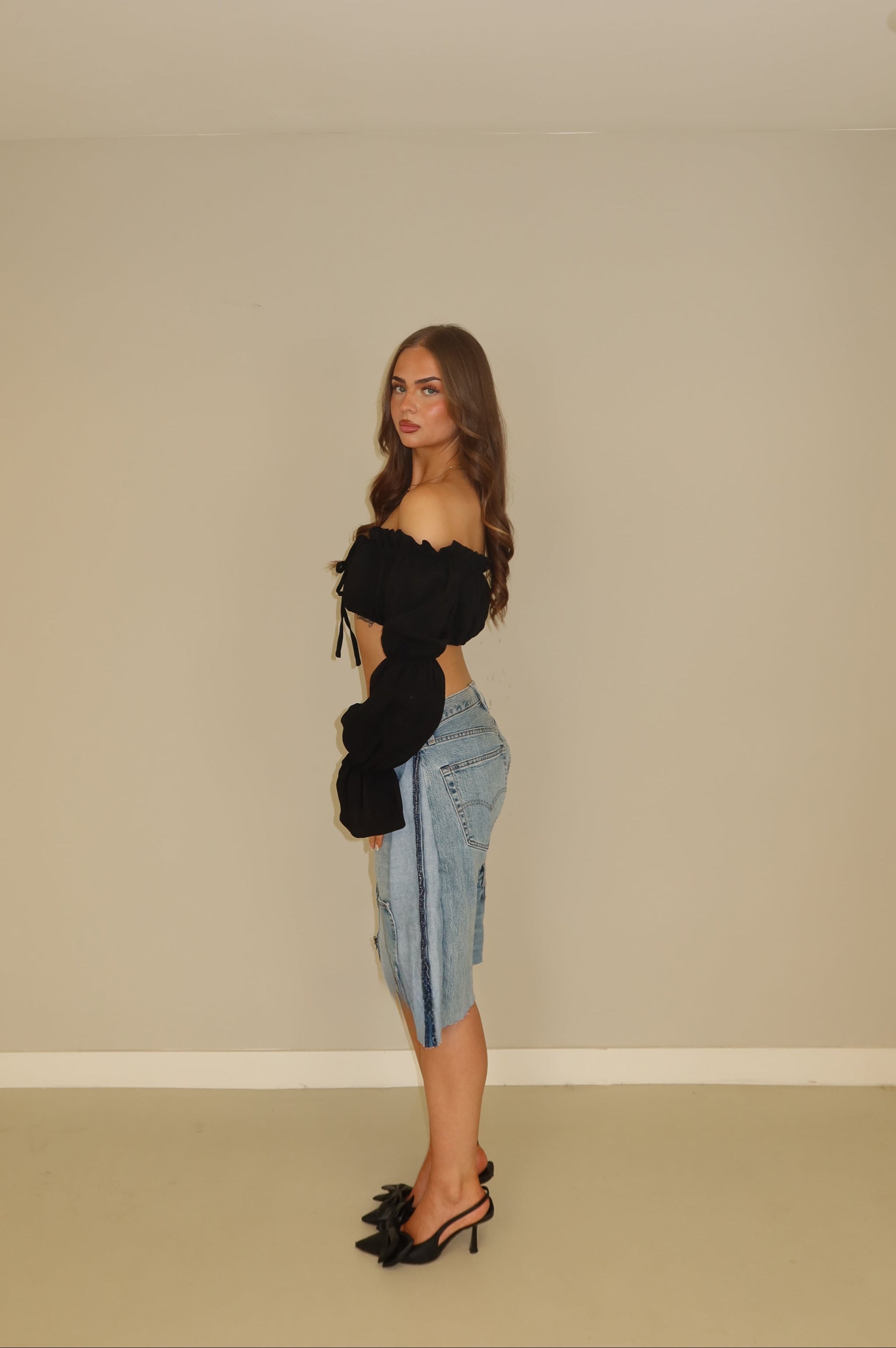 'TWO SIDES' Levi's reworked jort