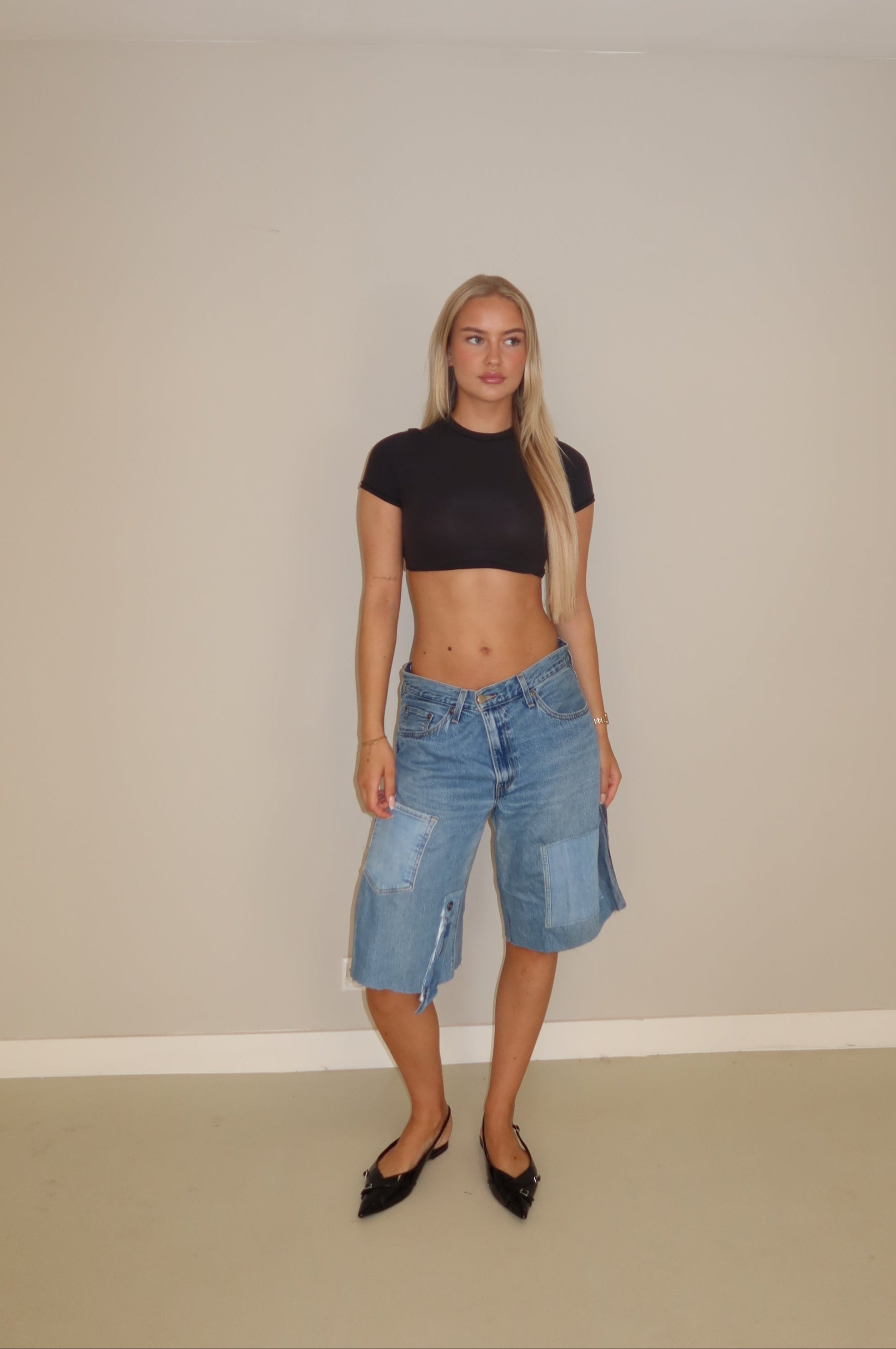 'TWO SIDES' Levi's reworked jort