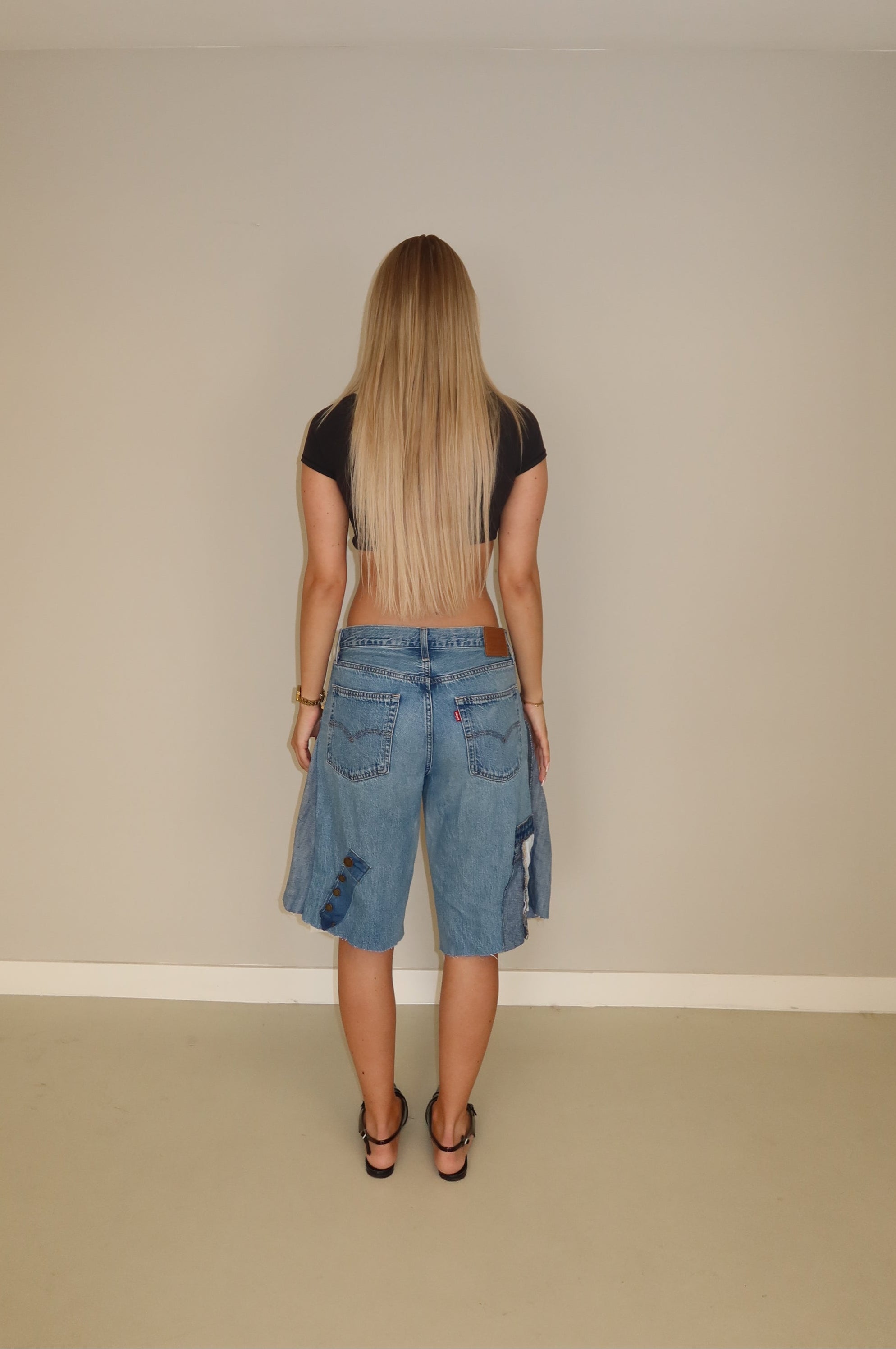 'TWO SIDES' Levi's reworked jort