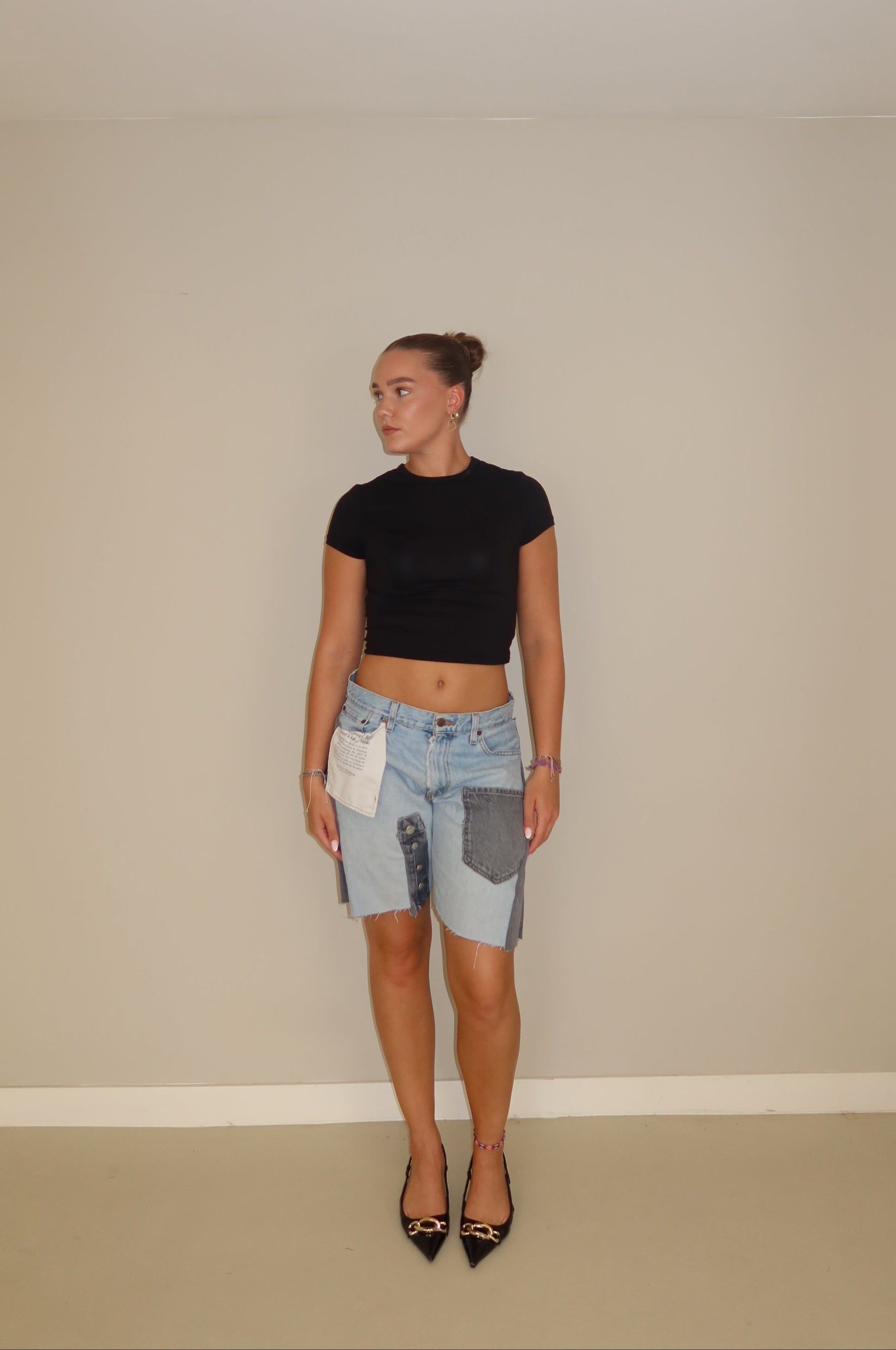 'TWO SIDES' Levi's reworked jort