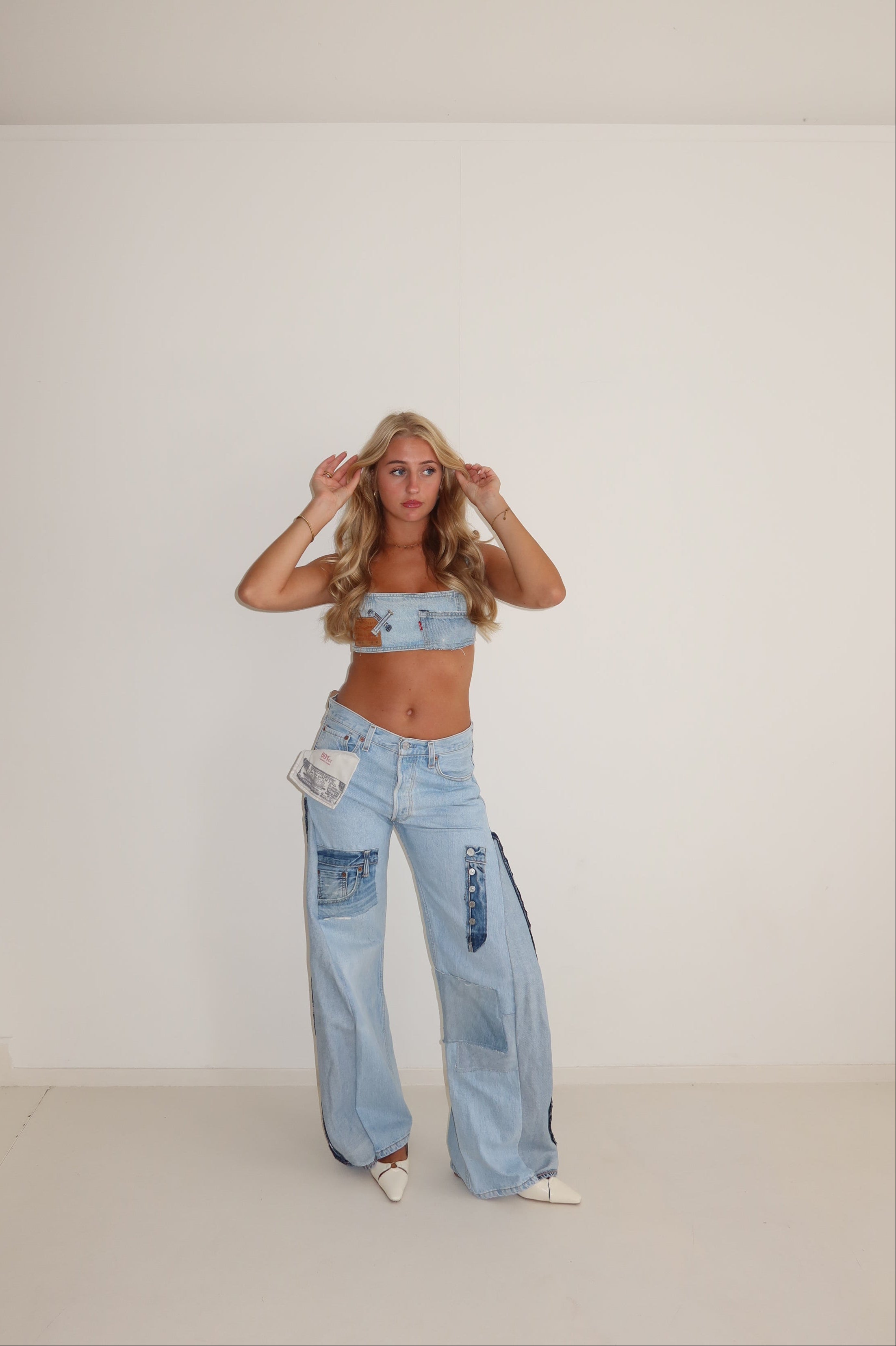 ‘TWO SIDES’ Levi’s reworked jeans