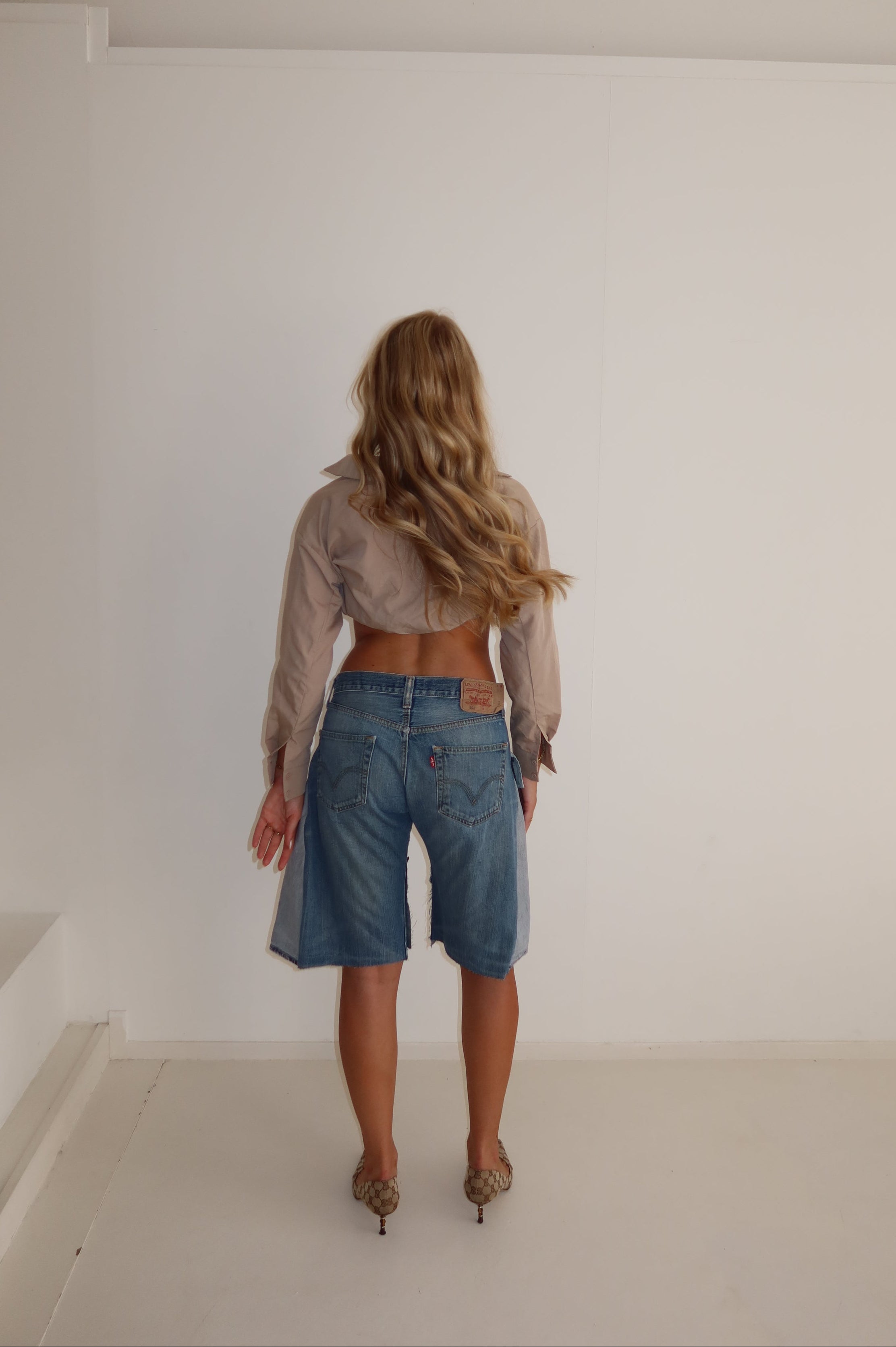 'TWO SIDES' Levi's reworked jort