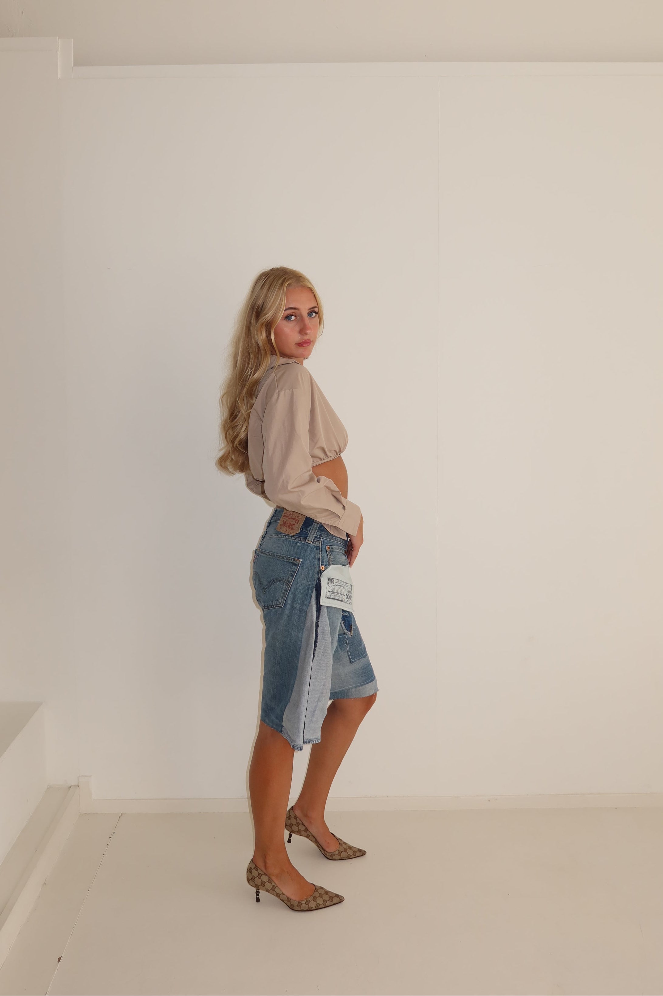 'TWO SIDES' Levi's reworked jort