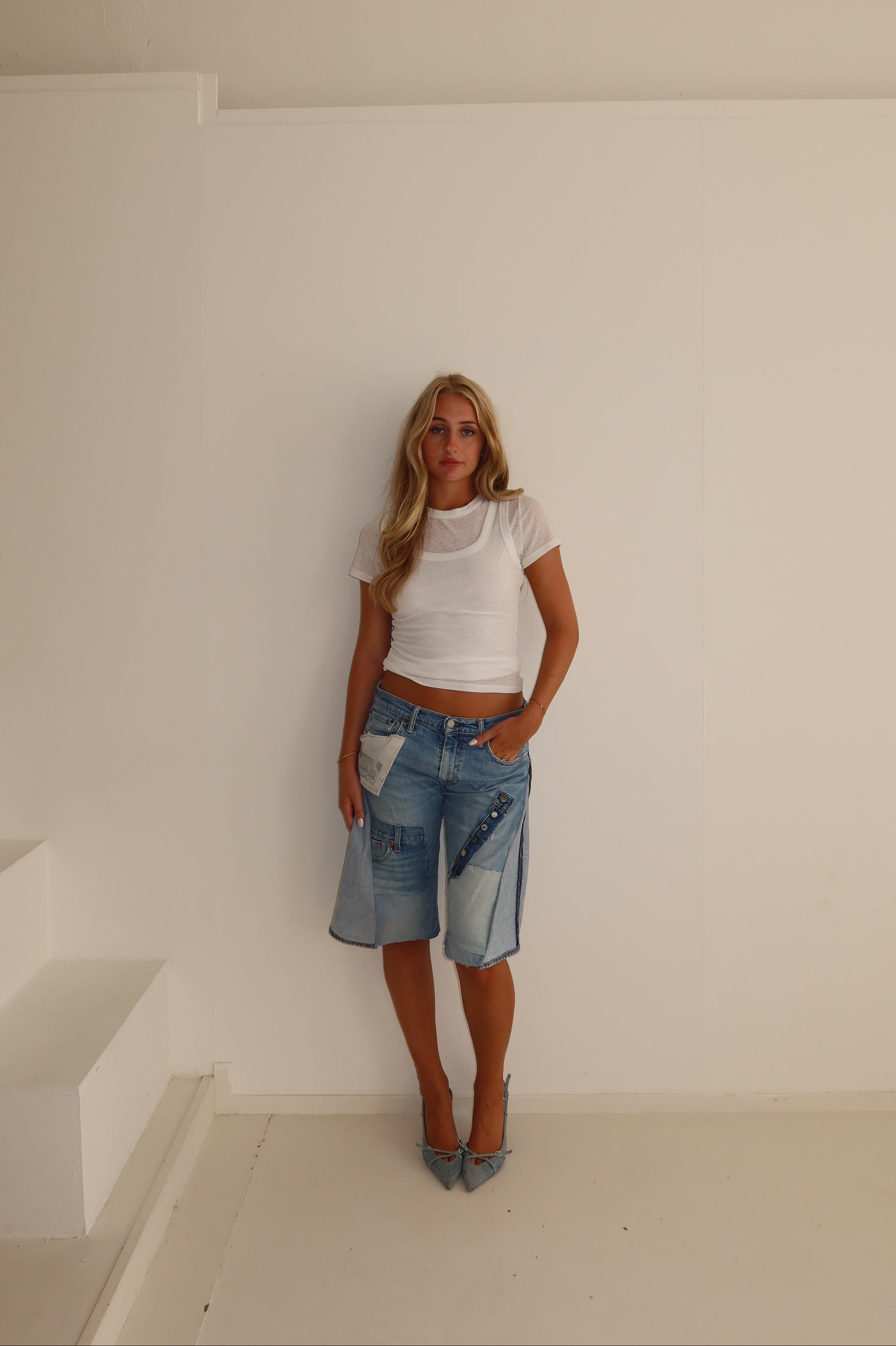 'TWO SIDES' Levi's reworked jort