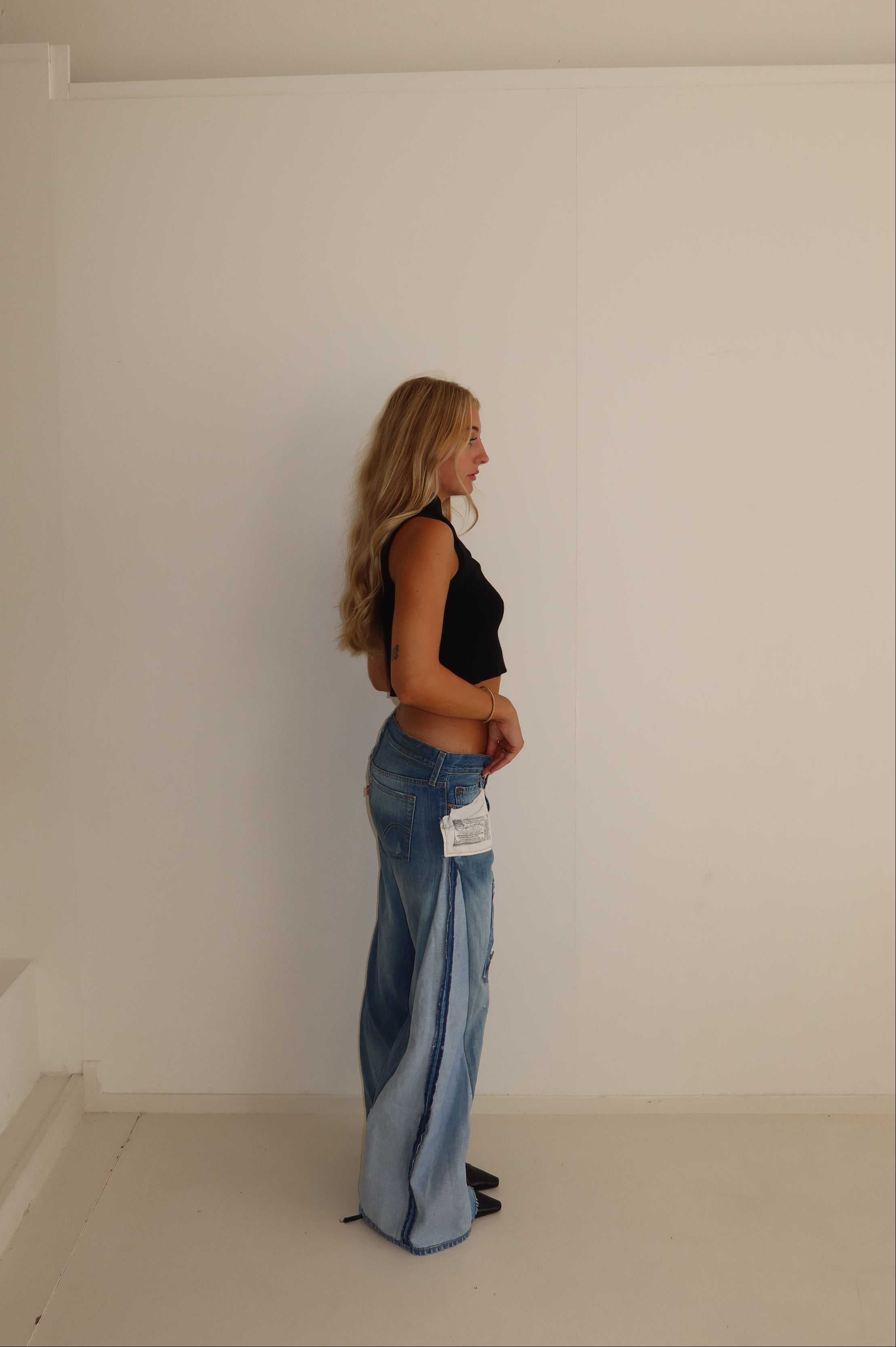 ‘TWO SIDES’ Levi’s reworked jeans