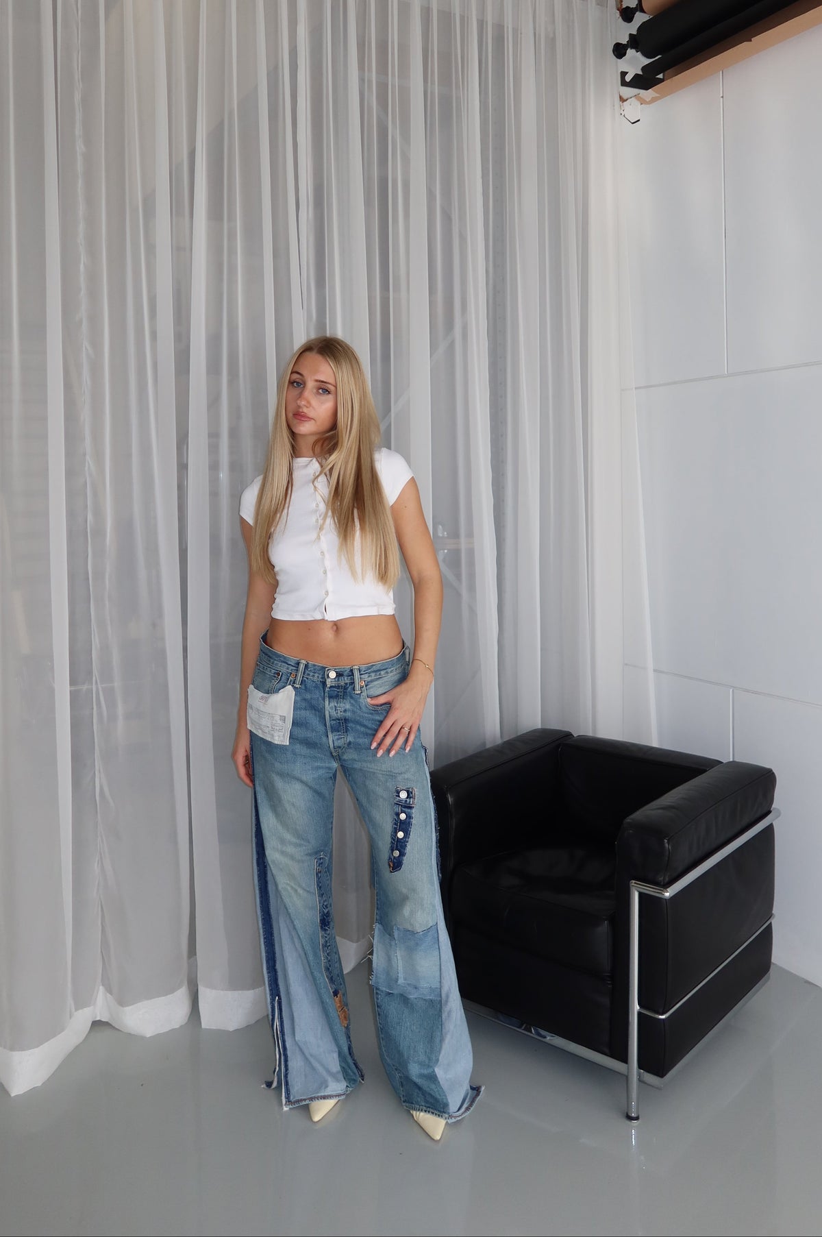 ‘TWO SIDES’ Levi’s reworked jeans