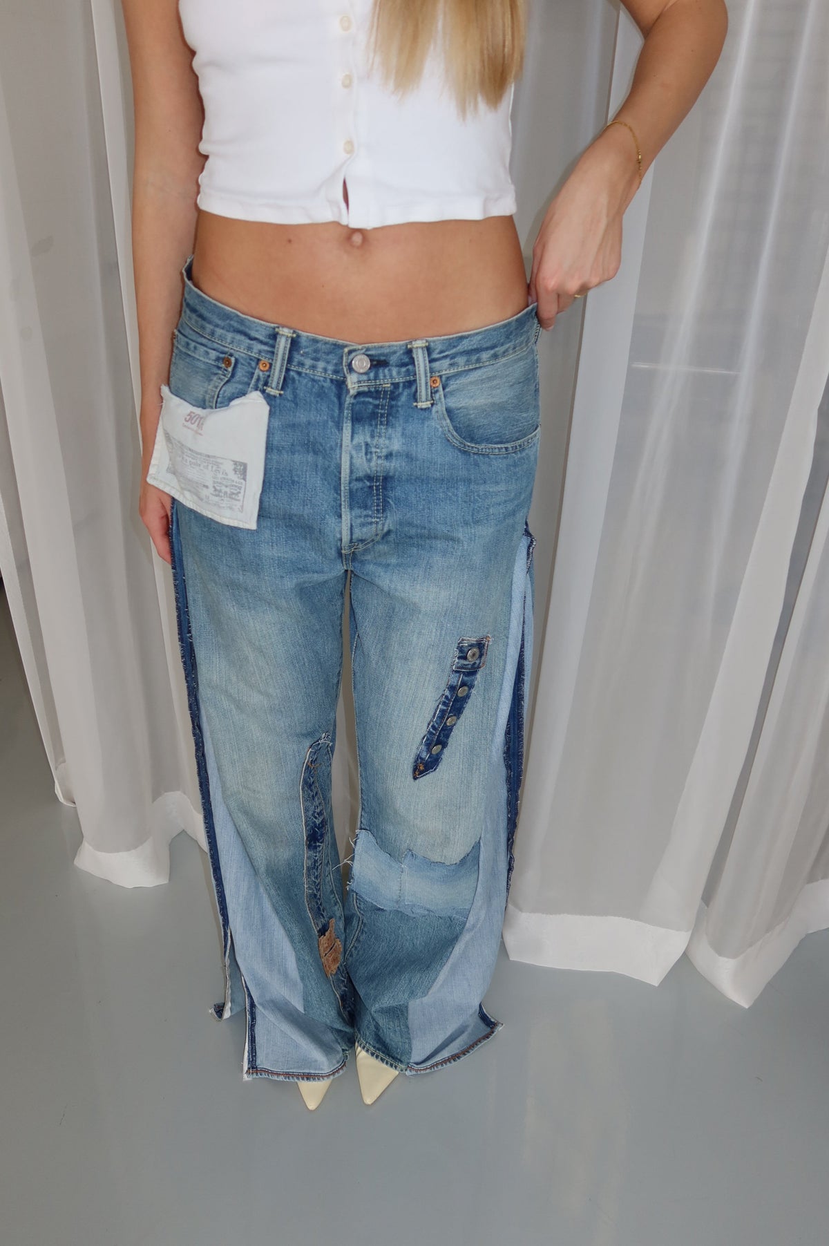 ‘TWO SIDES’ Levi’s reworked jeans