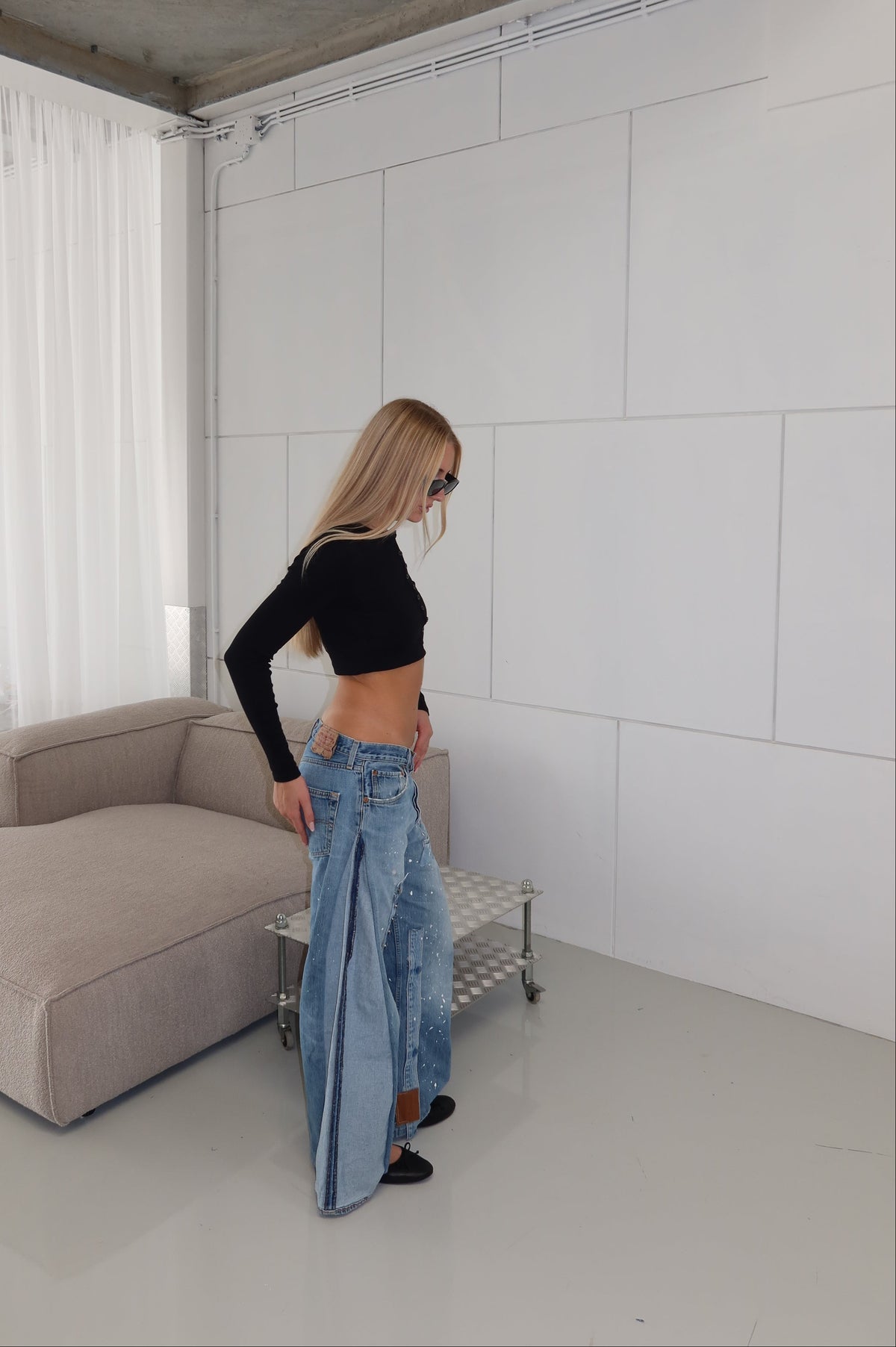 ‘TWO SIDES’ Levi’s reworked jeans